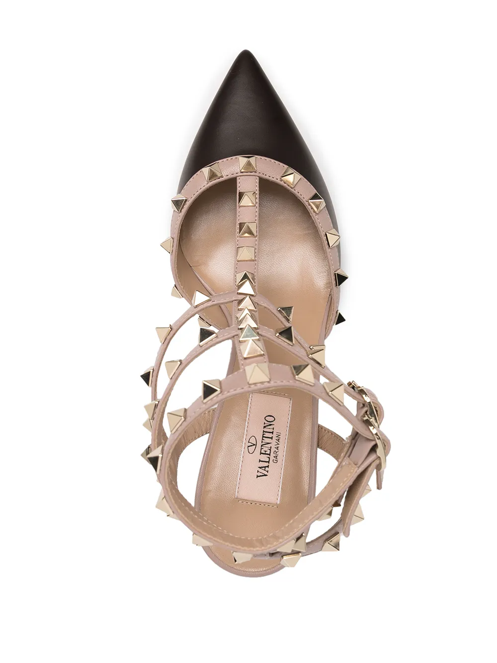 Valentino Garavani Patent Rockstud Caged Pump Heels