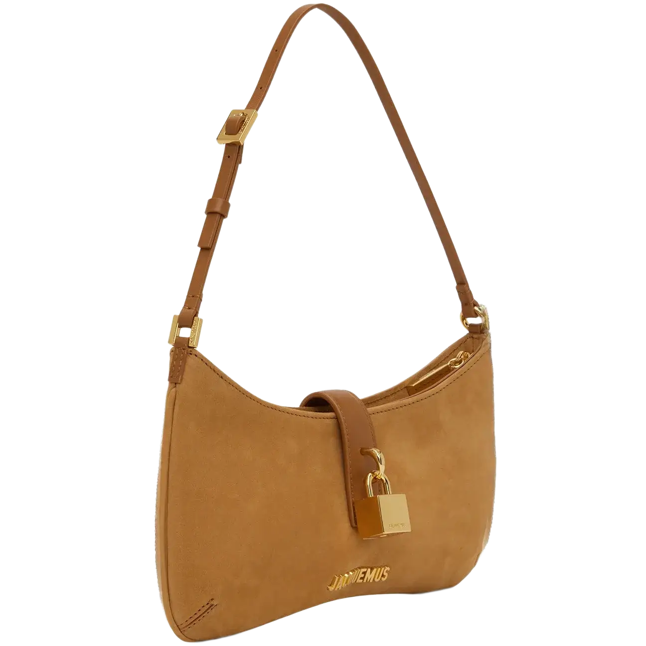 JACQUEMUS Tan Le Raphia 'Le Bisou Cadenas' Bag