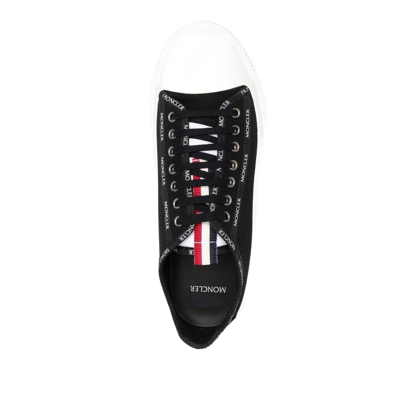 MONCLER Black Canvas Glissiere Sneakers