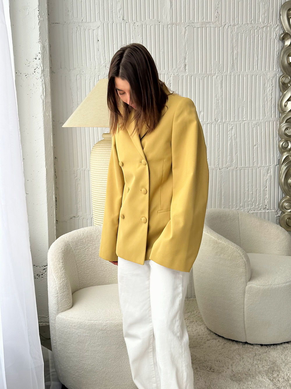 TOTÊME - Matera Double Breasted Woven Blazer