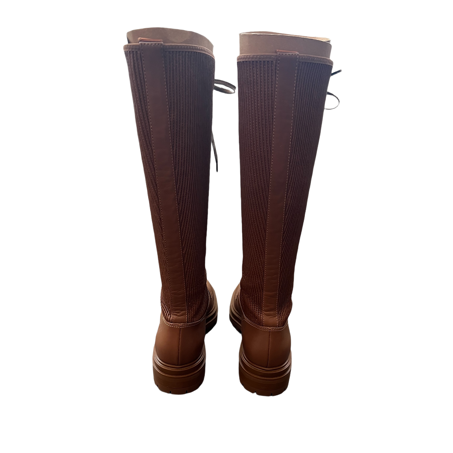 GIANVITO ROSSI Martis lace-up leather knee-high boots