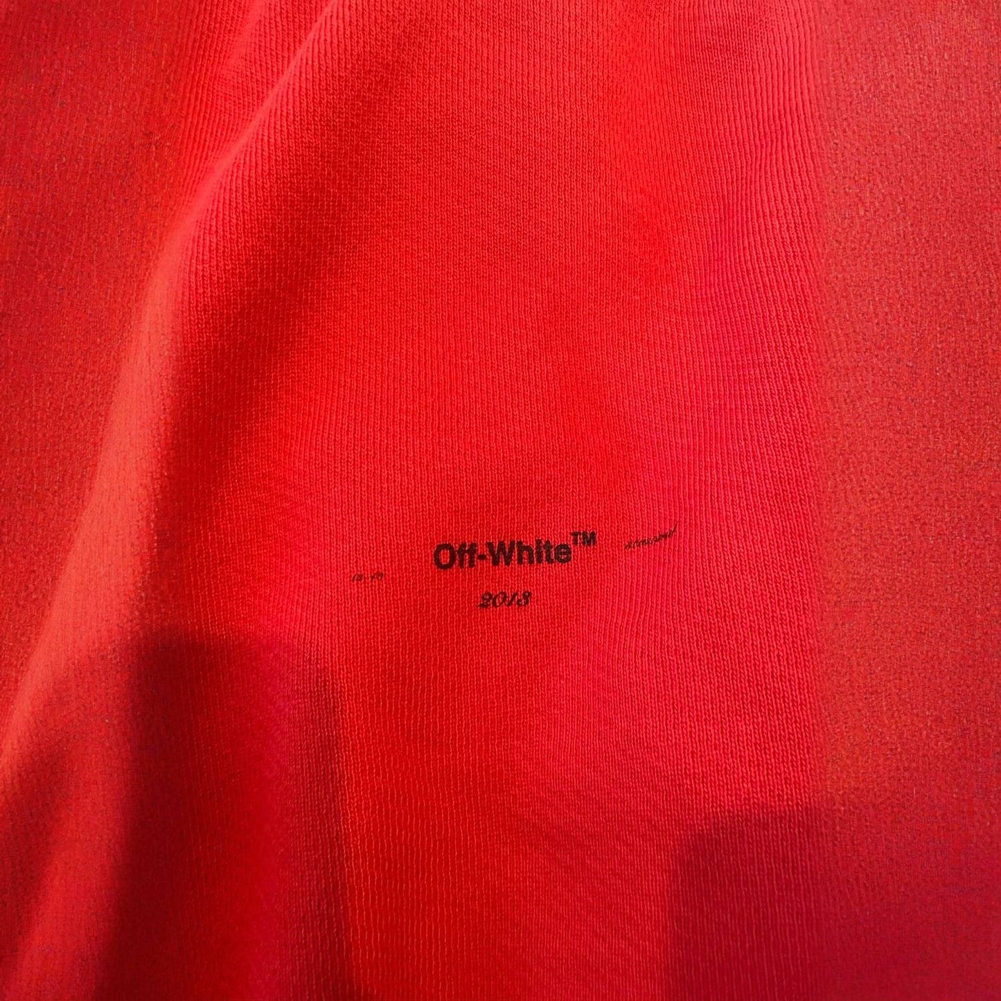 Off-White Sweatpants in Red Cotton