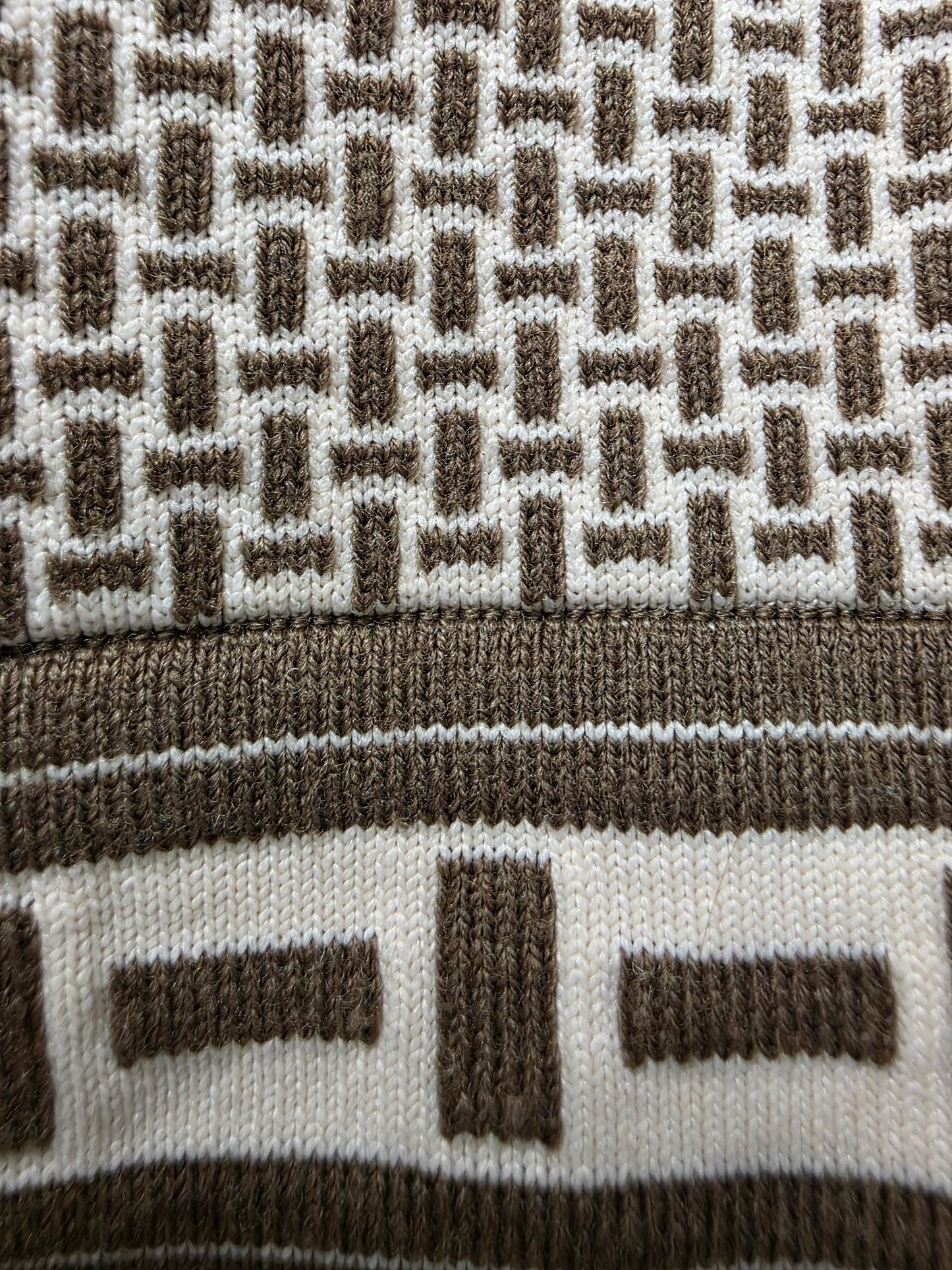 Hermès Mosaique Sleeveless Cropped Sweater