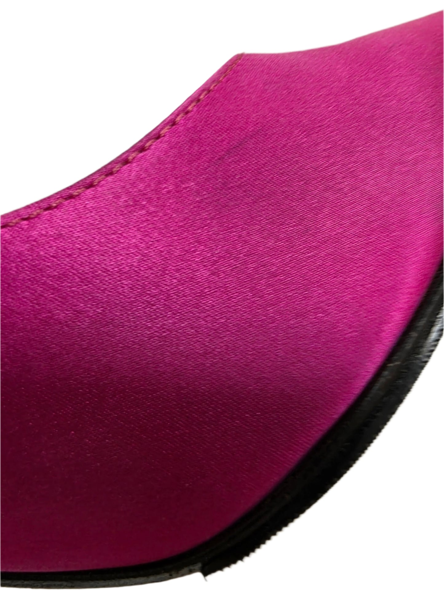 SERGIO ROSSI Sr Icona Bow-embellished Satin Pumps In Bright Pink