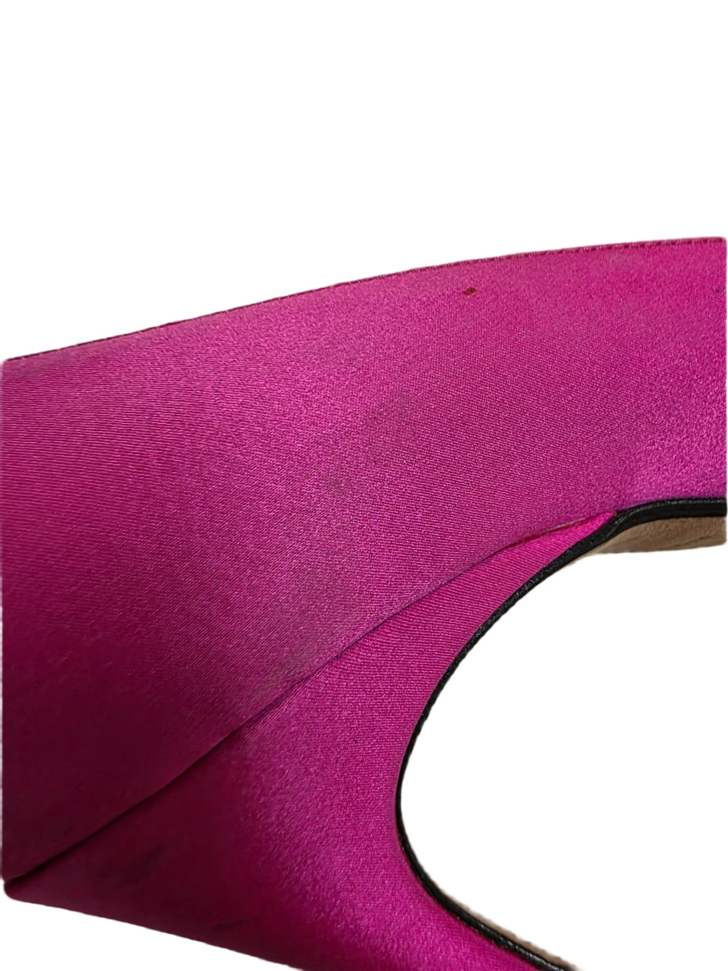 SERGIO ROSSI Sr Icona Bow-embellished Satin Pumps In Bright Pink