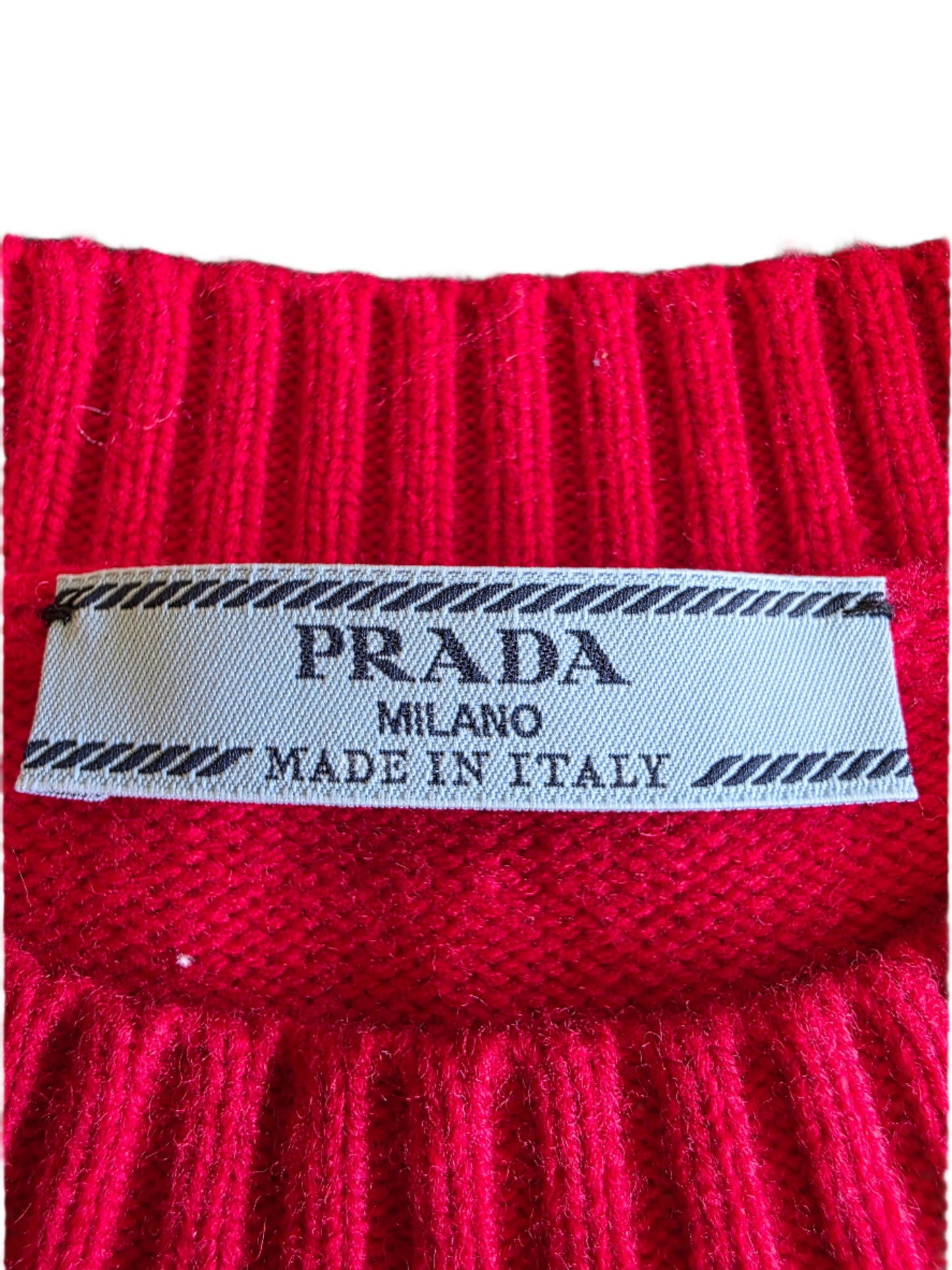 Prada Wool and Cashmere Crew-neck Sweater