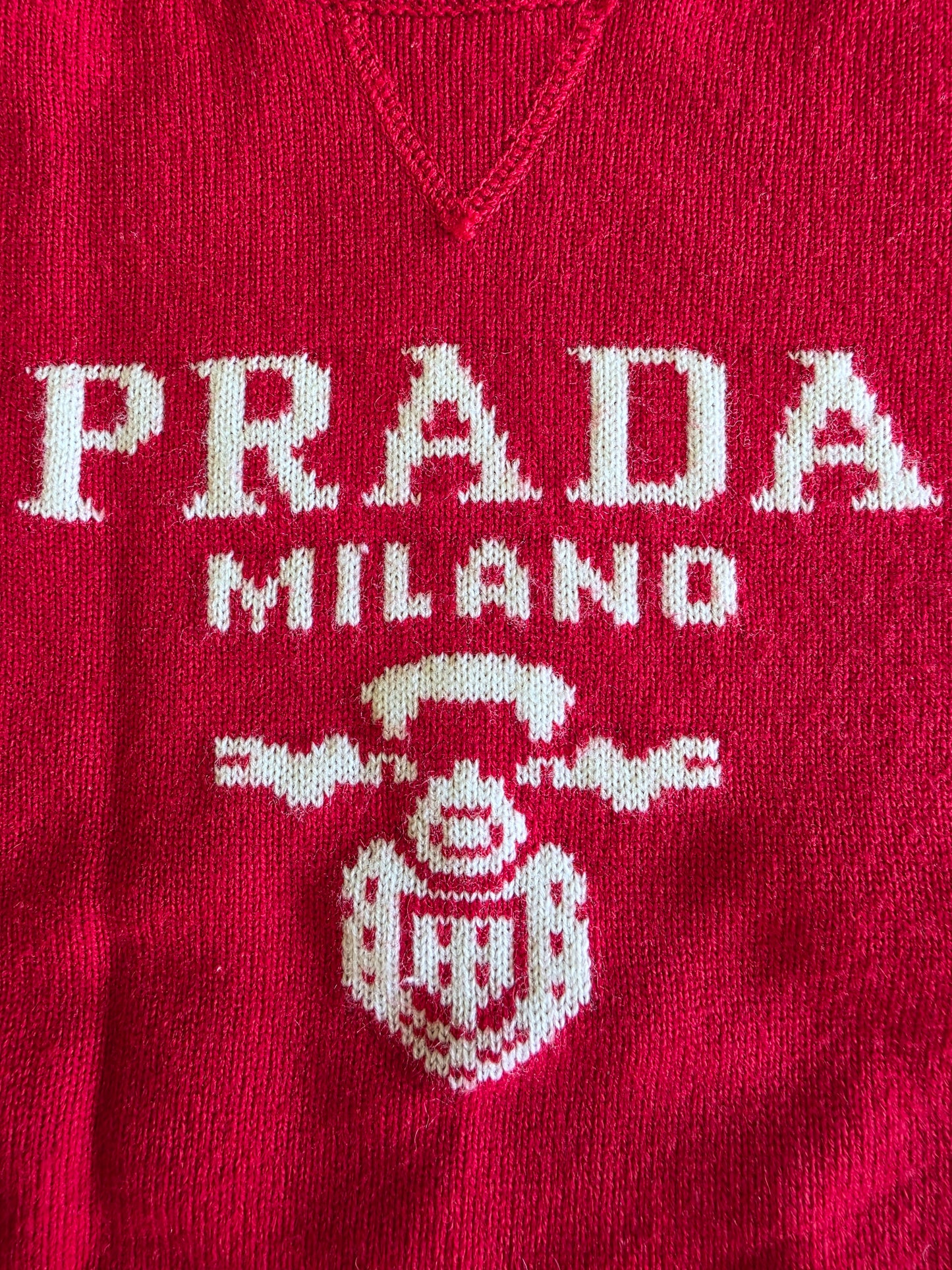 Prada Wool and Cashmere Crew-neck Sweater