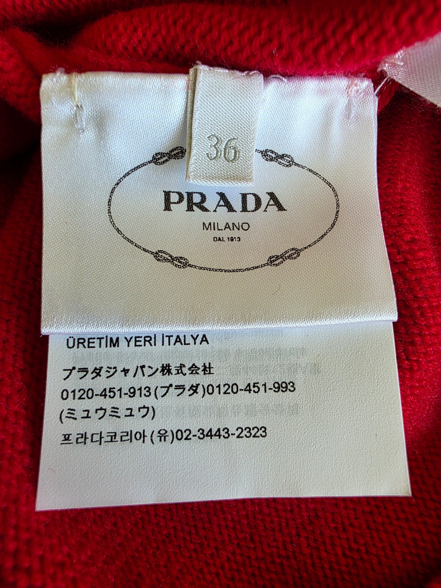 Prada Wool and Cashmere Crew-neck Sweater