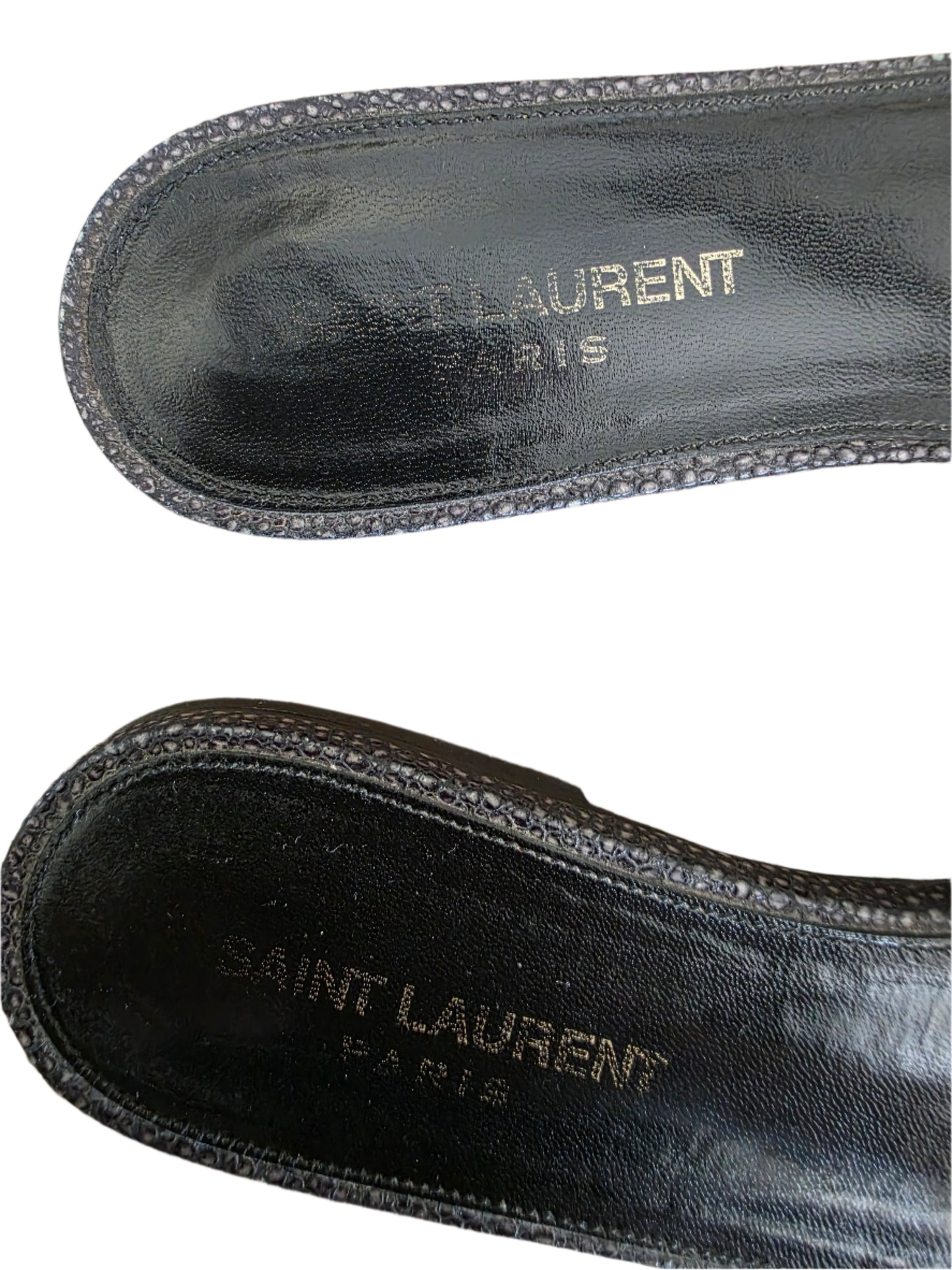 Saint Laurent Leather Slides