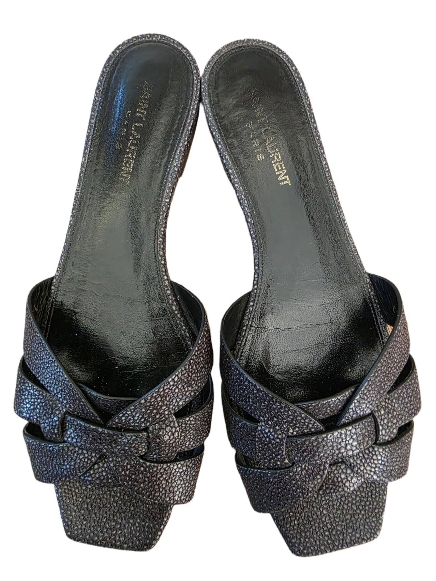 Saint Laurent Leather Slides