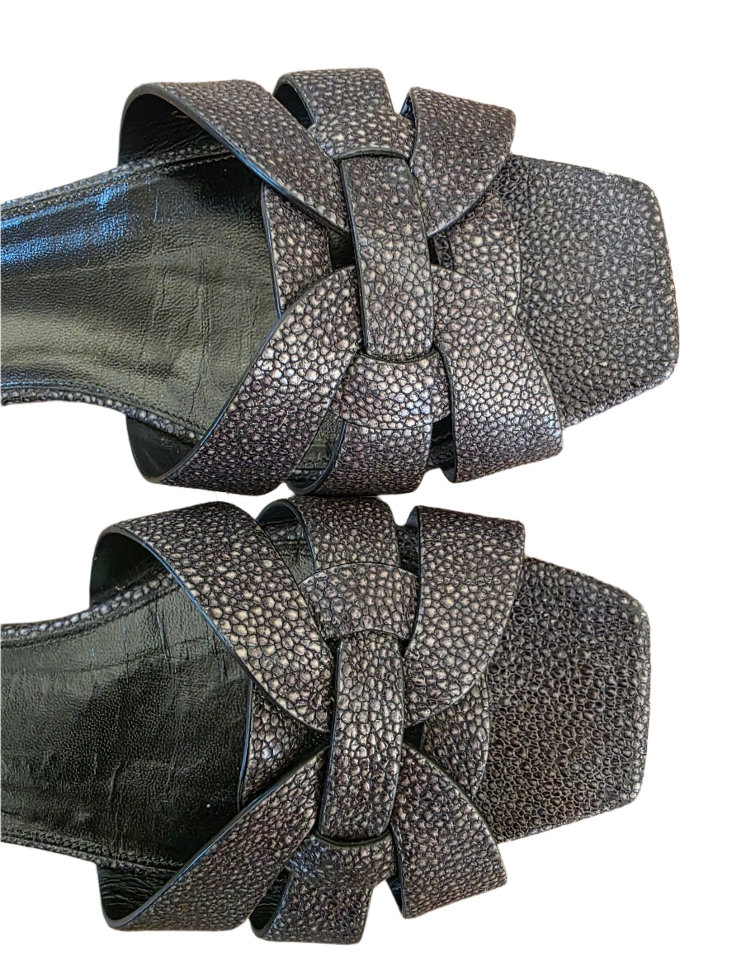 Saint Laurent Leather Slides