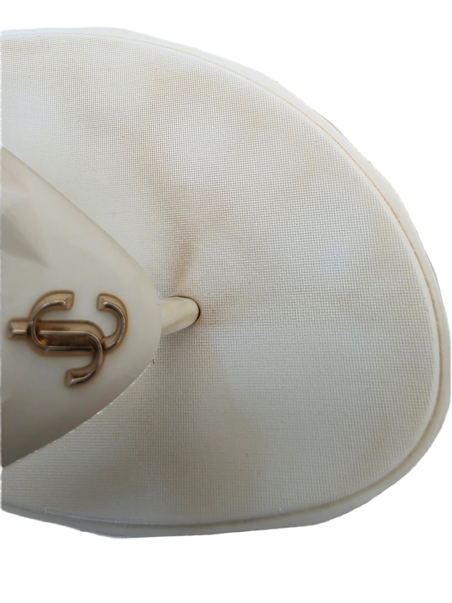 Jimmy Choo Grace Embellished Rubber Platform Flip Flops In Bianco