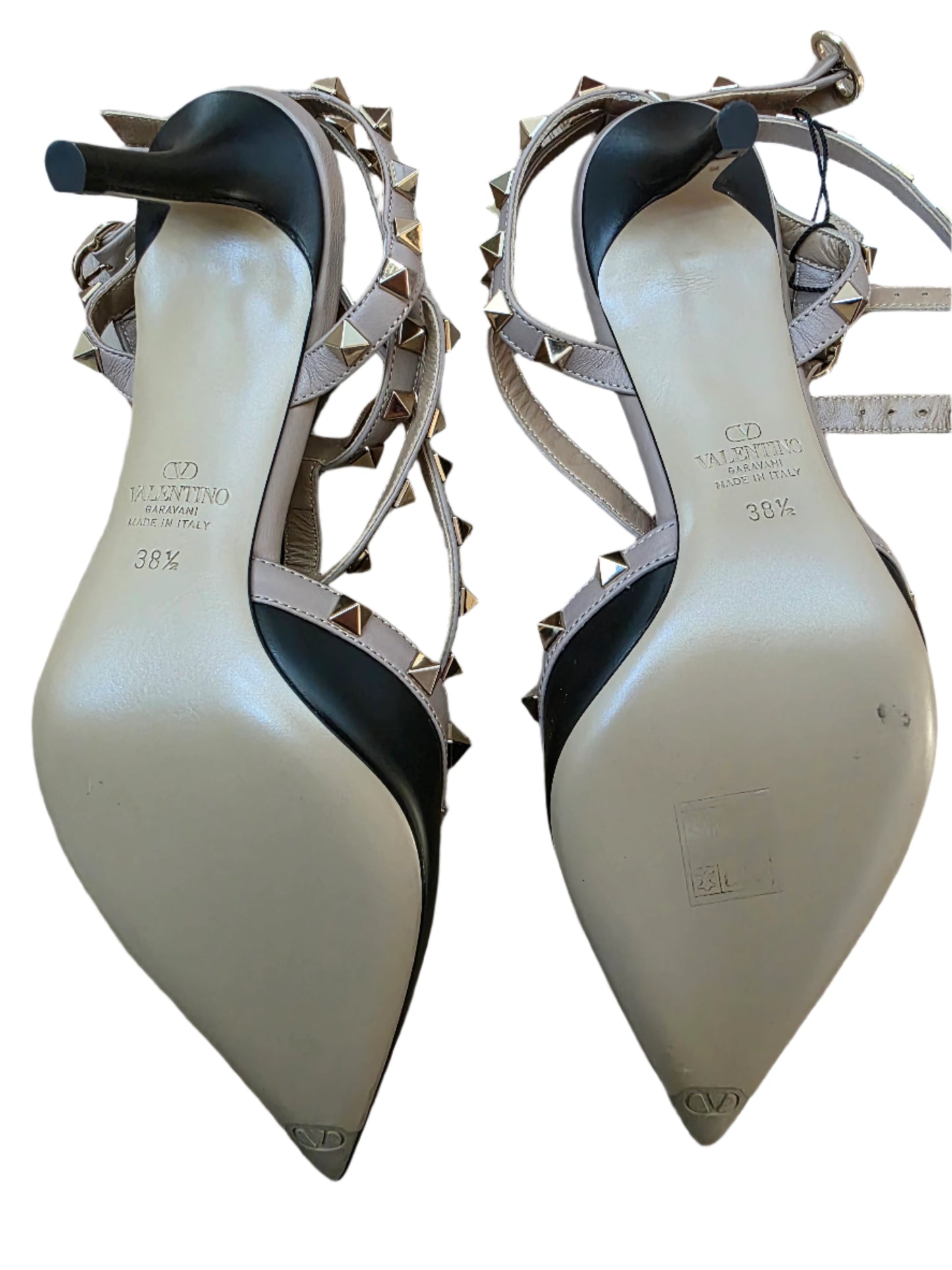 Valentino Garavani Patent Rockstud Caged Pump Heels
