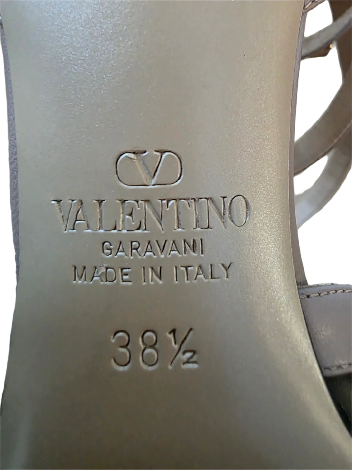 Valentino Garavani Patent Rockstud Caged Pump Heels