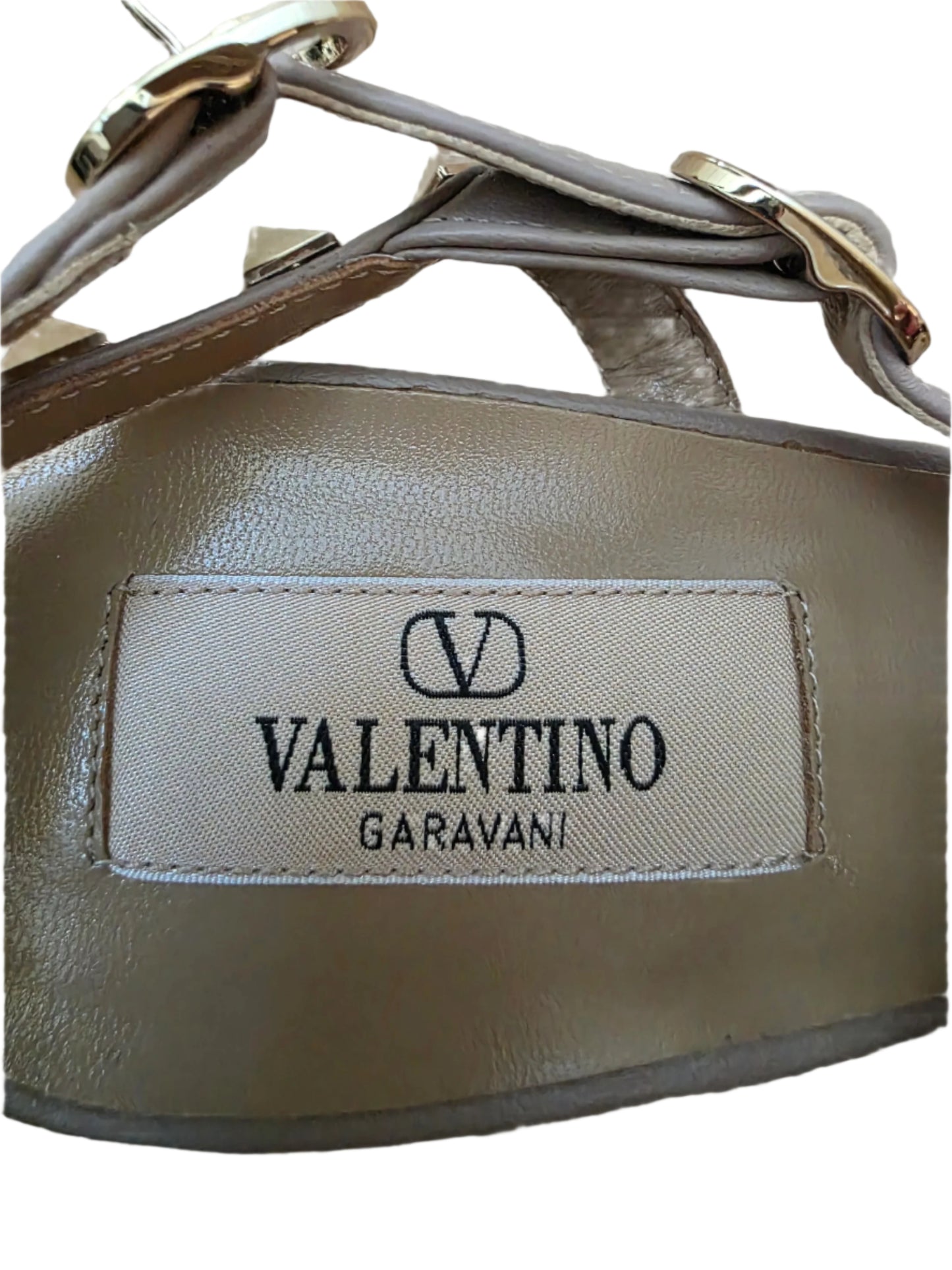 Valentino Garavani Patent Rockstud Caged Pump Heels