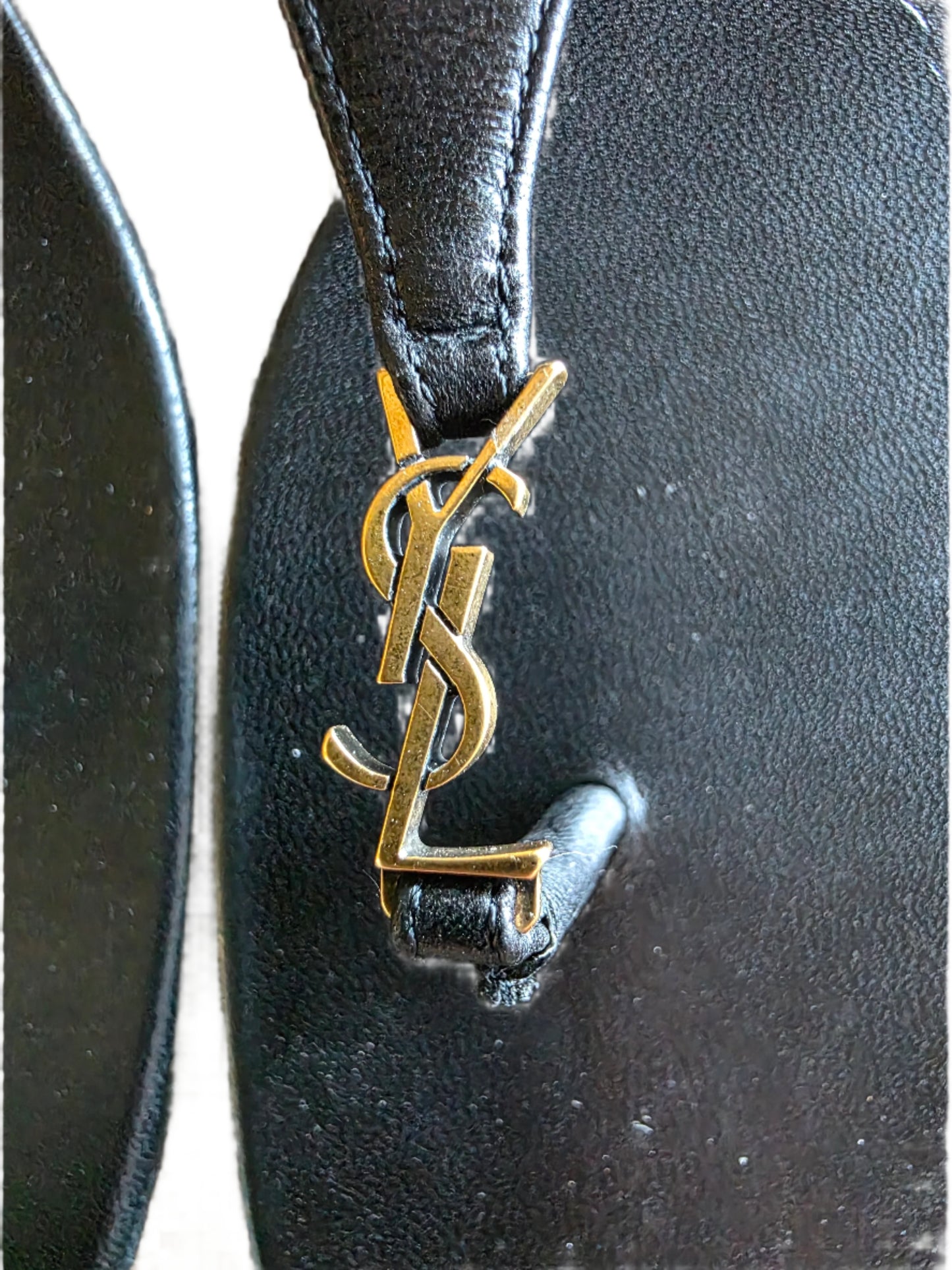 Saint Laurent CASSANDRA Sandals in Smooth Leather