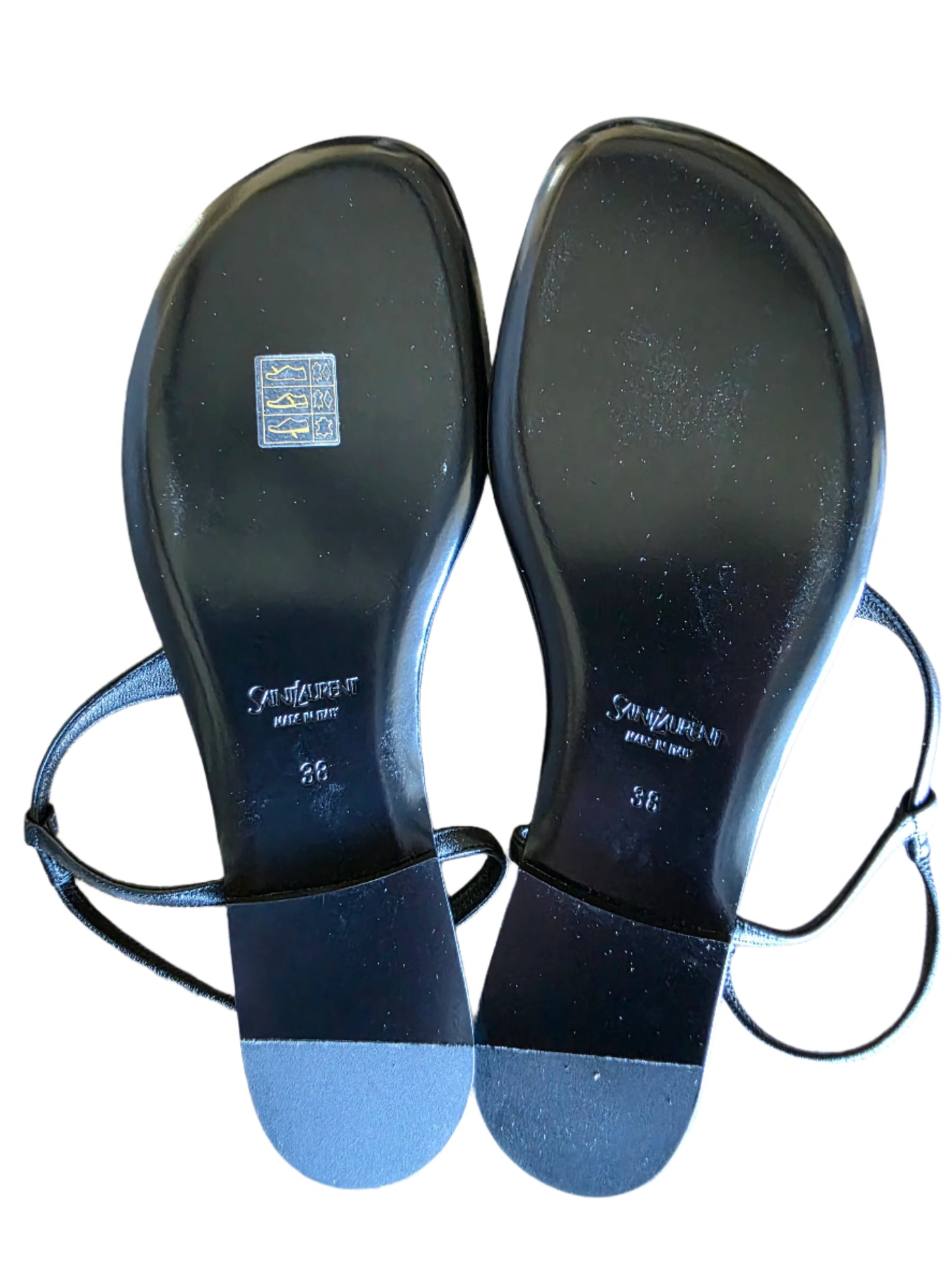 Saint Laurent CASSANDRA Sandals in Smooth Leather