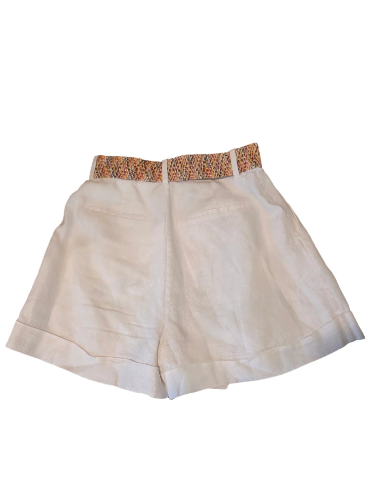 Zimmermann Halliday High-Rise Linen Shorts