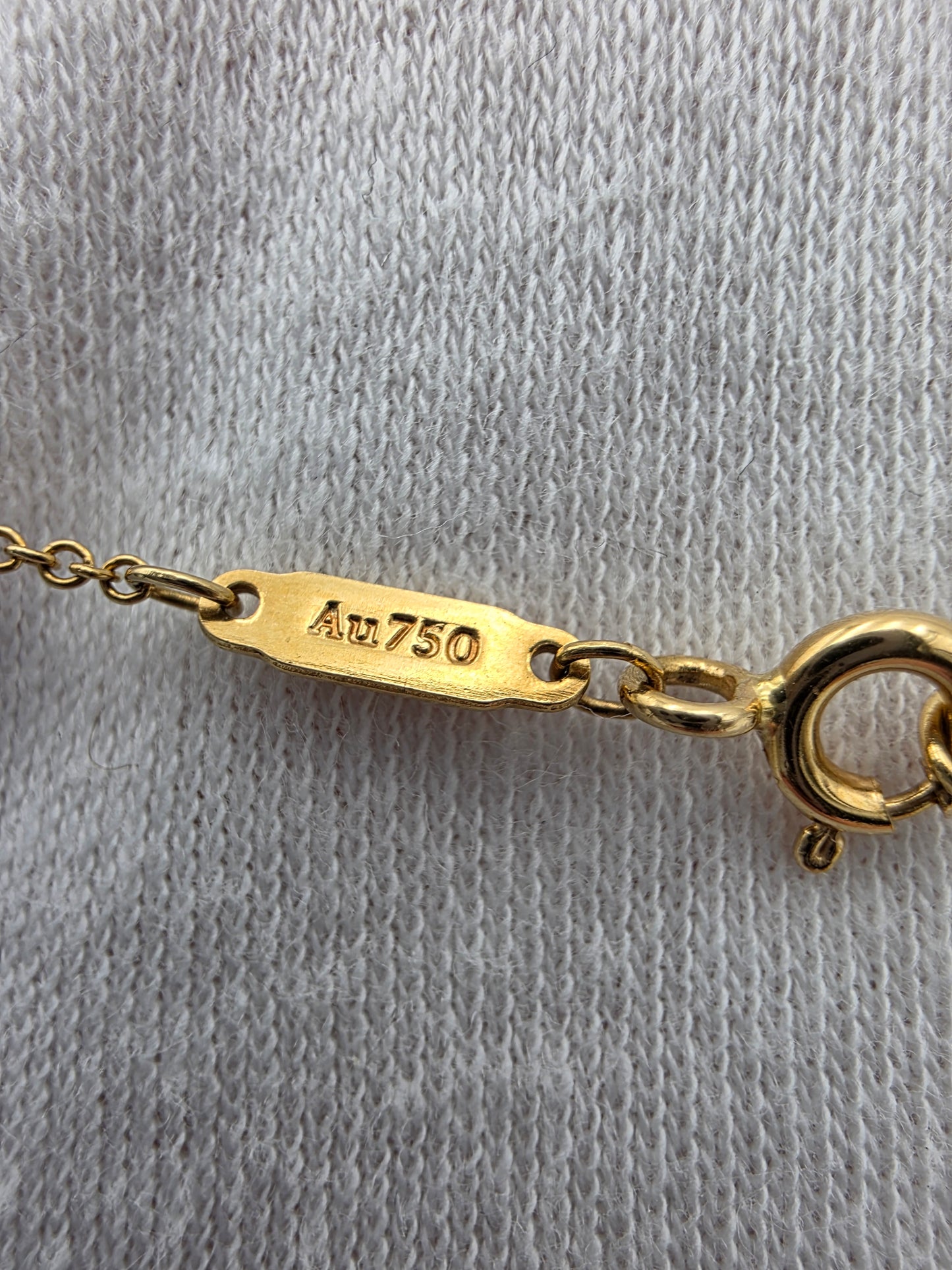 Tiffany 18K Yellow Gold Lock and Key Pendant