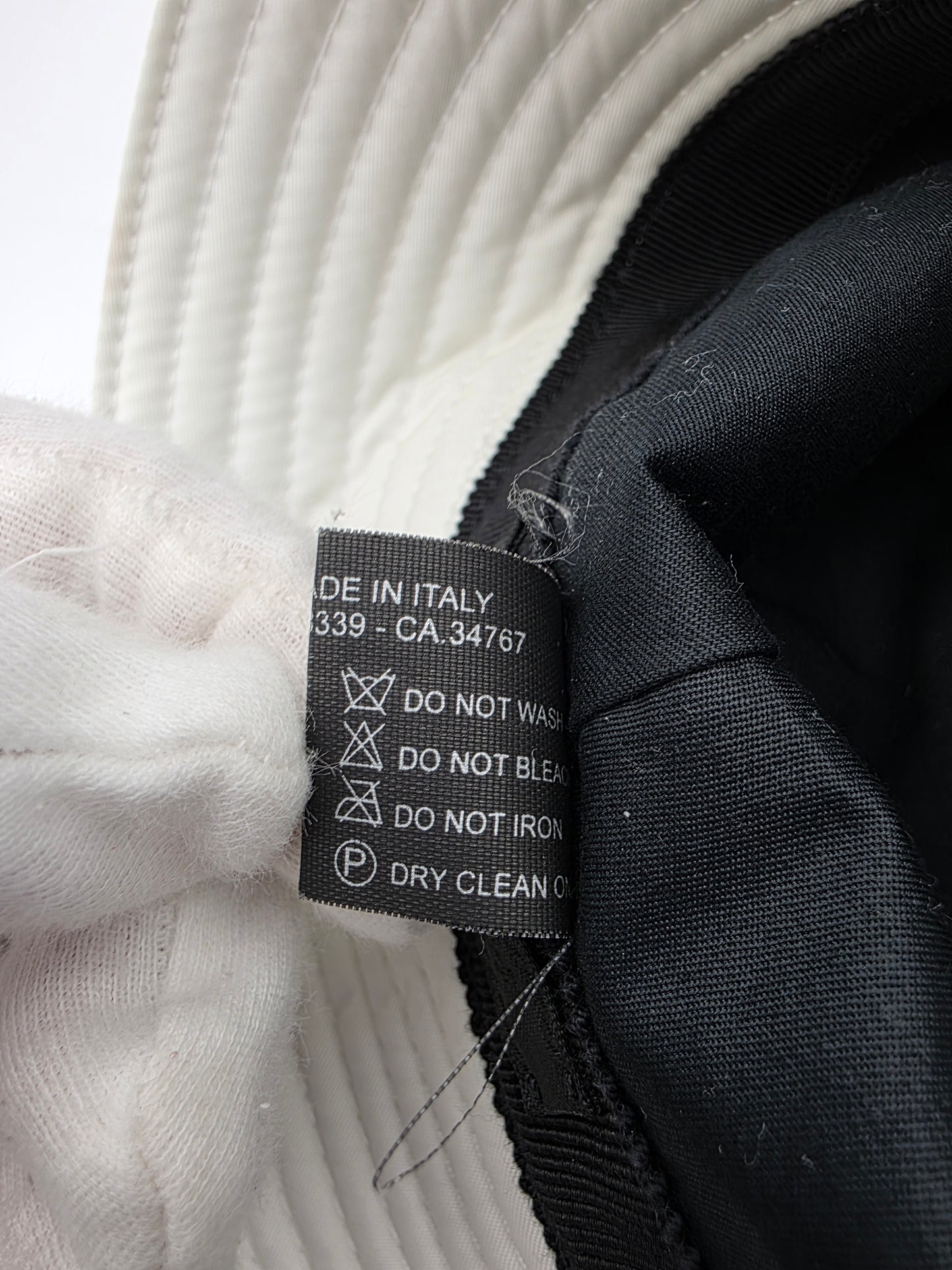 Prada Re-Nylon Bucket Hat in White