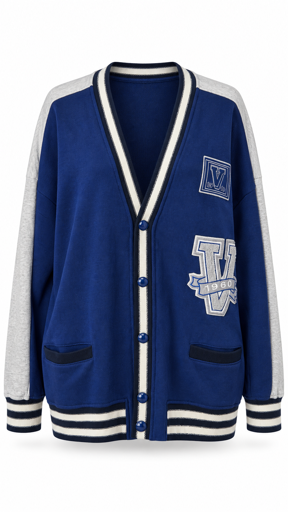 Valentino Contrast Logo Cardigan