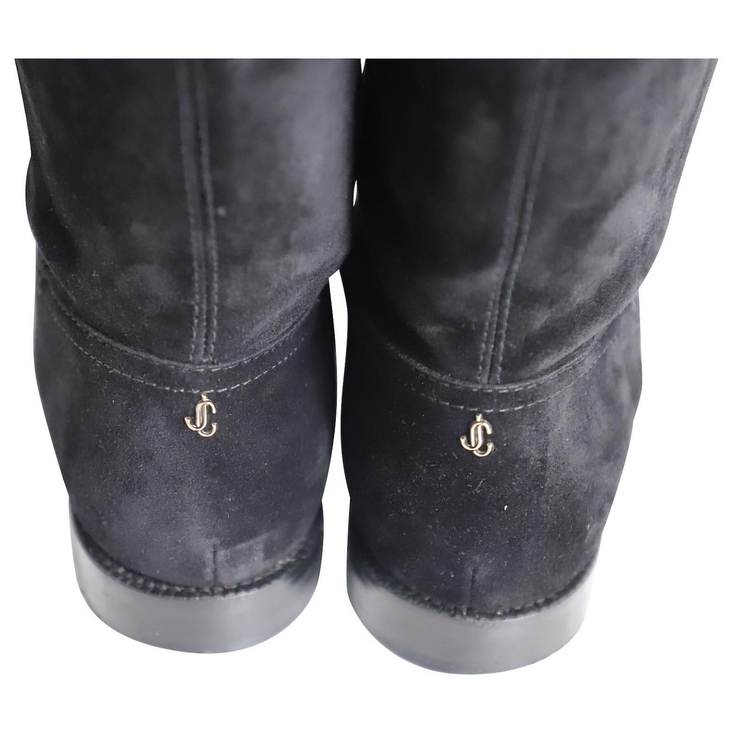 Jimmy Choo Flat Bree Boots in Black Suede