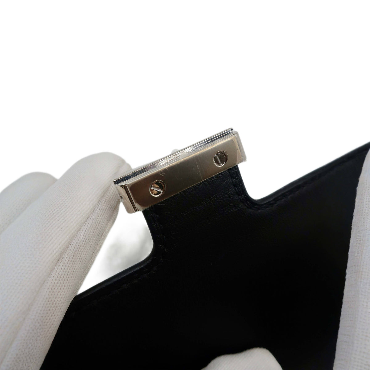 Hermès Black Epsom Constance Slim Wallet