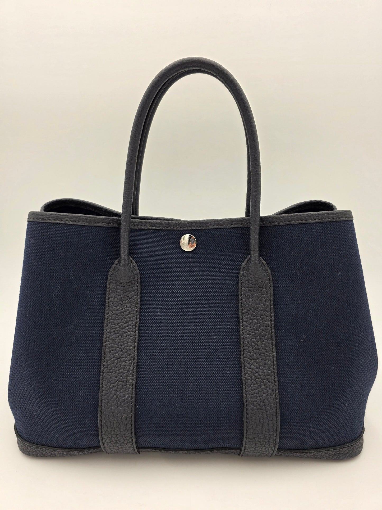 Hermès Garden Party 30 Bag in Bleu Marine / Noir