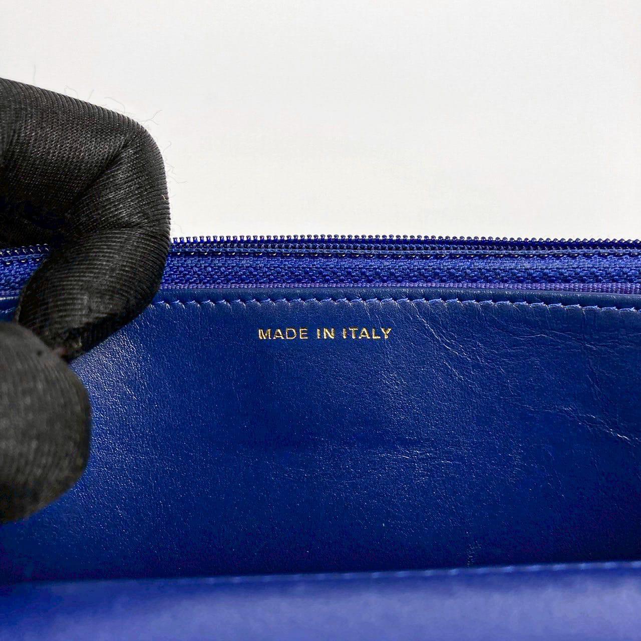 Chanel Lambskin Quilted Chanel 19 Wallet On Chain WOC Blue
