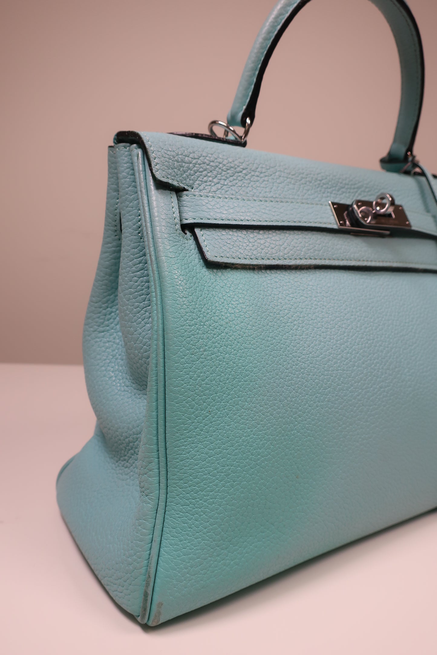 Hermes Taurillon Clemence Leather Kelly Retourne 32
