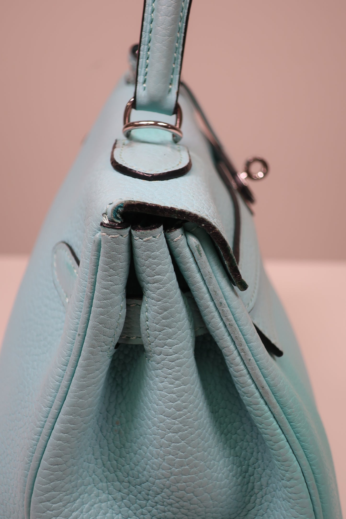 Hermes Taurillon Clemence Leather Kelly Retourne 32