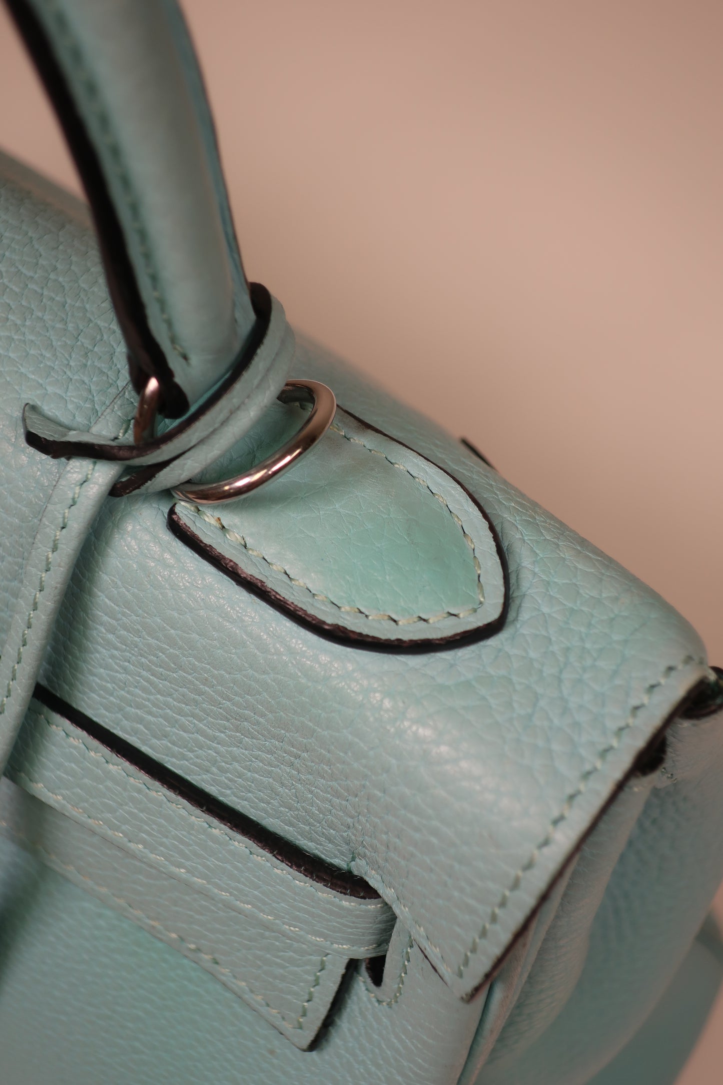 Hermes Taurillon Clemence Leather Kelly Retourne 32