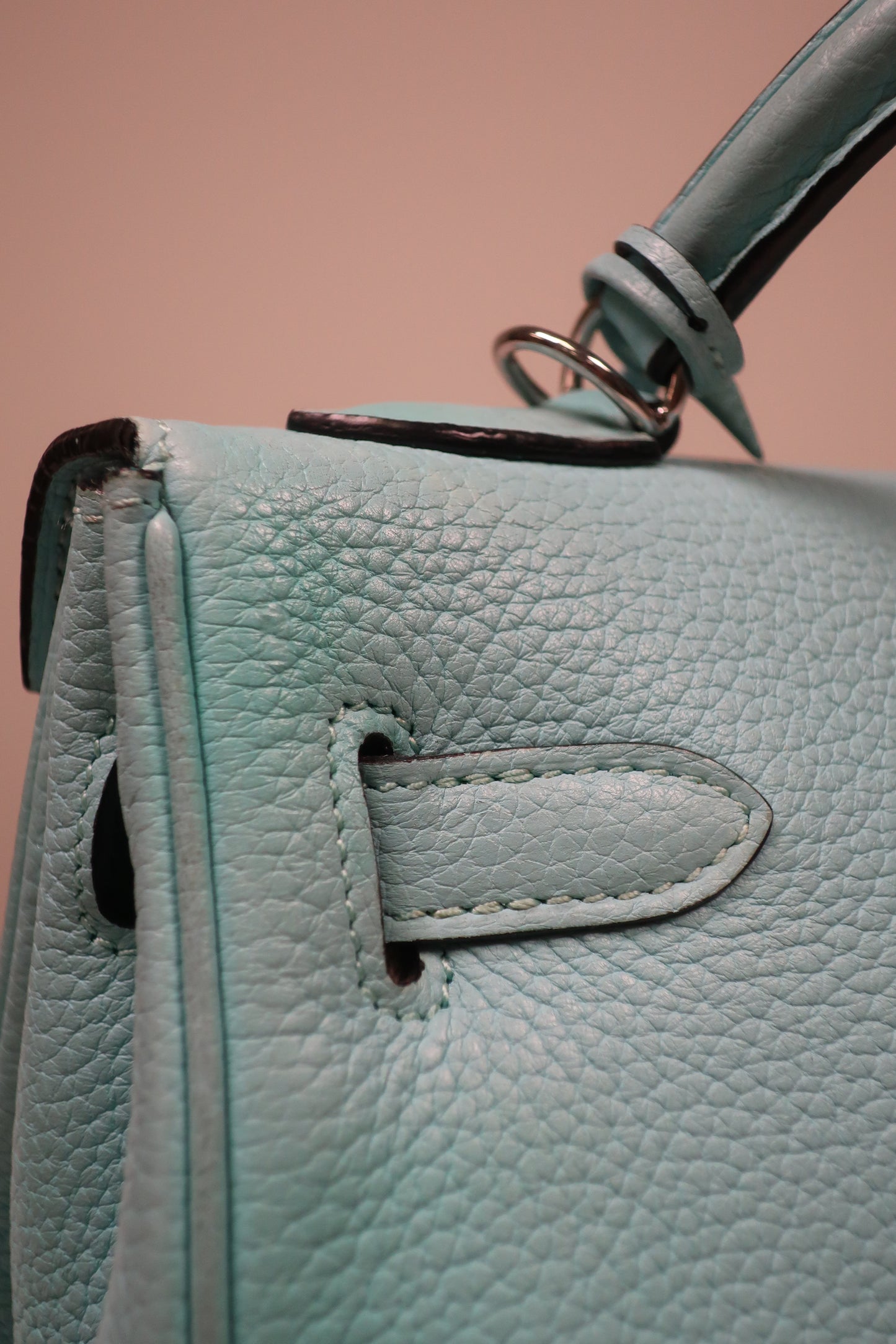 Hermes Taurillon Clemence Leather Kelly Retourne 32