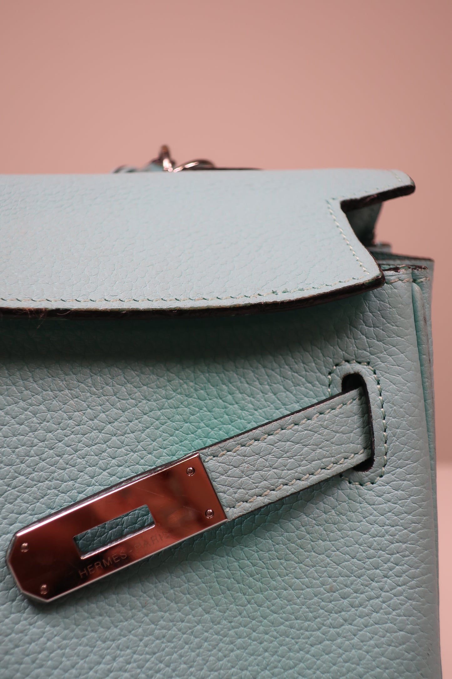 Hermes Taurillon Clemence Leather Kelly Retourne 32