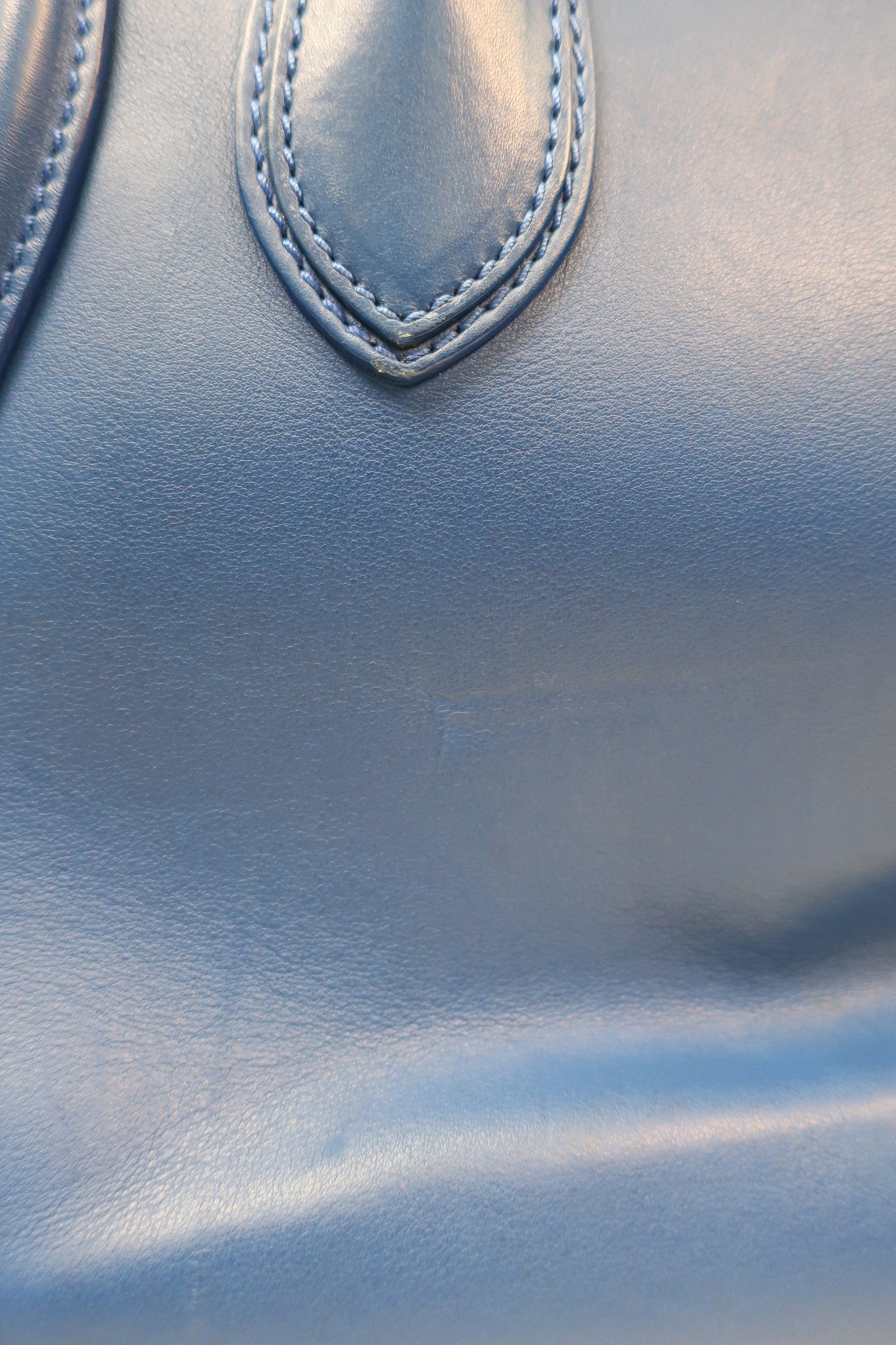 Celine Smooth Calfskin Mini Luggage Royal Blue