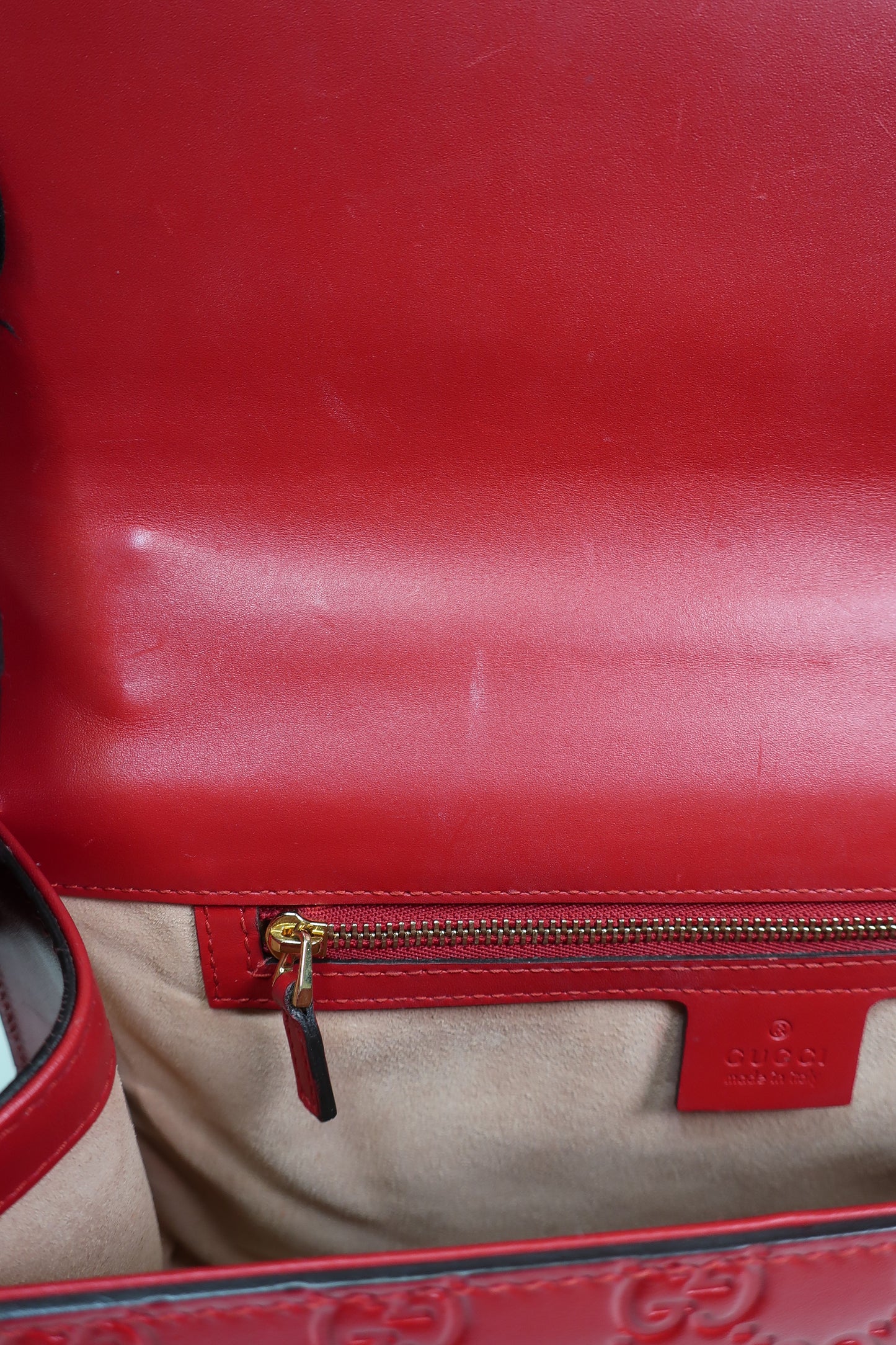 GUCCI Guccissima Medium Padlock Shoulder Bag