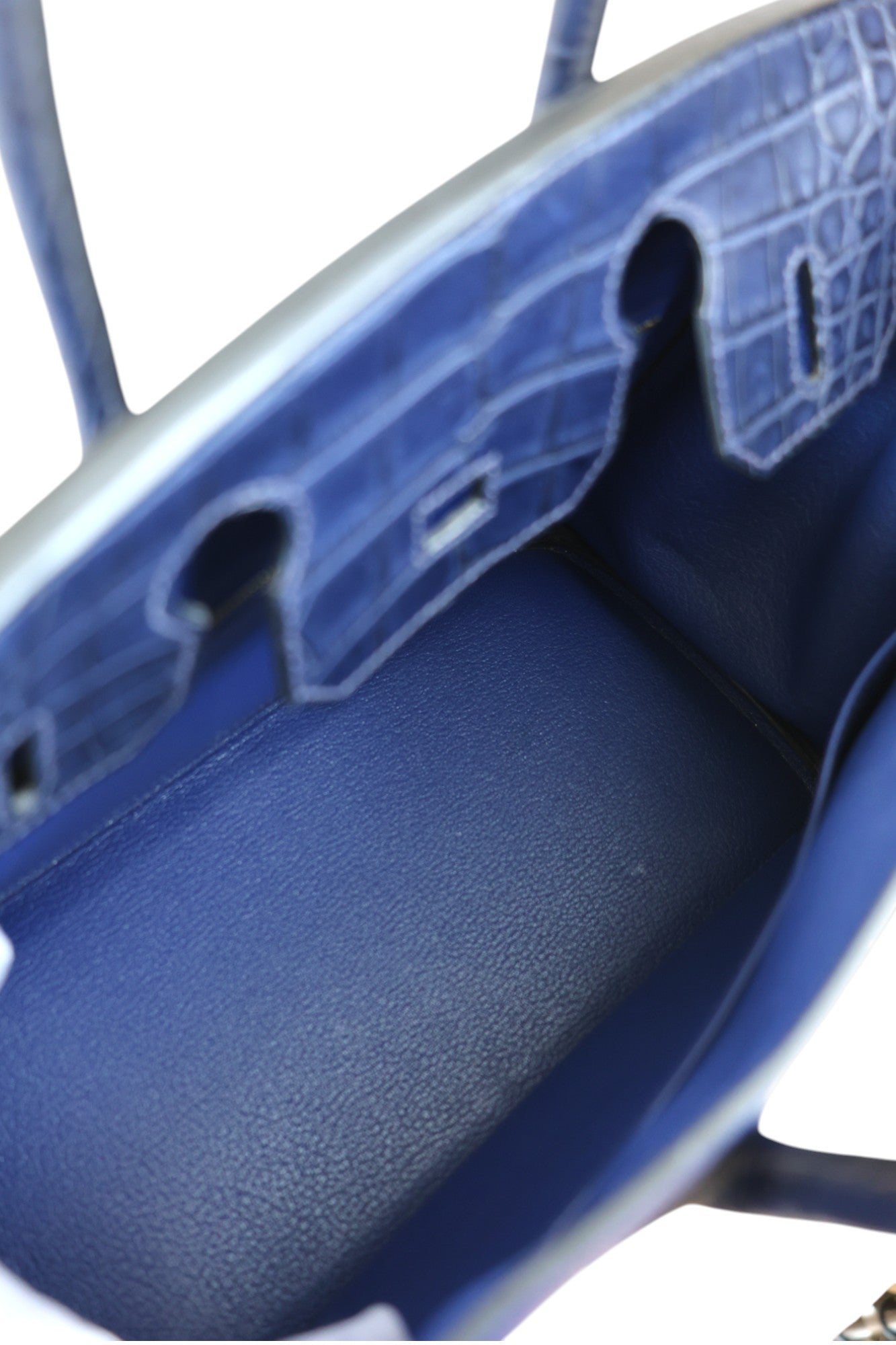 Hermès Birkin 30 Touch Blue Sapphire & Blue Marine with Rose Gold Hardware Stamp C 2018