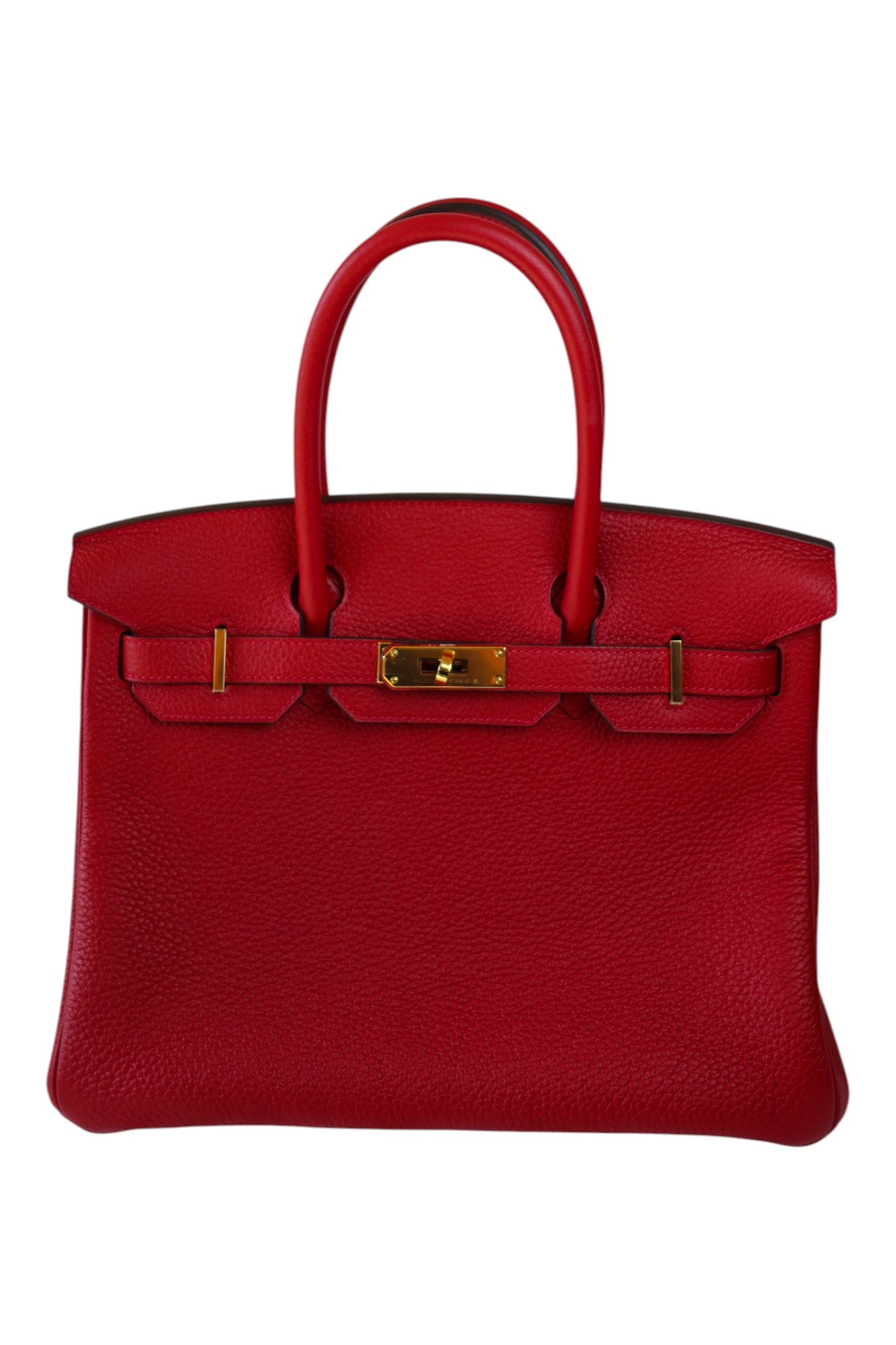 Hermès Birkin 30 Rouge Casaque Togo with Gold Hardware Stamp C
