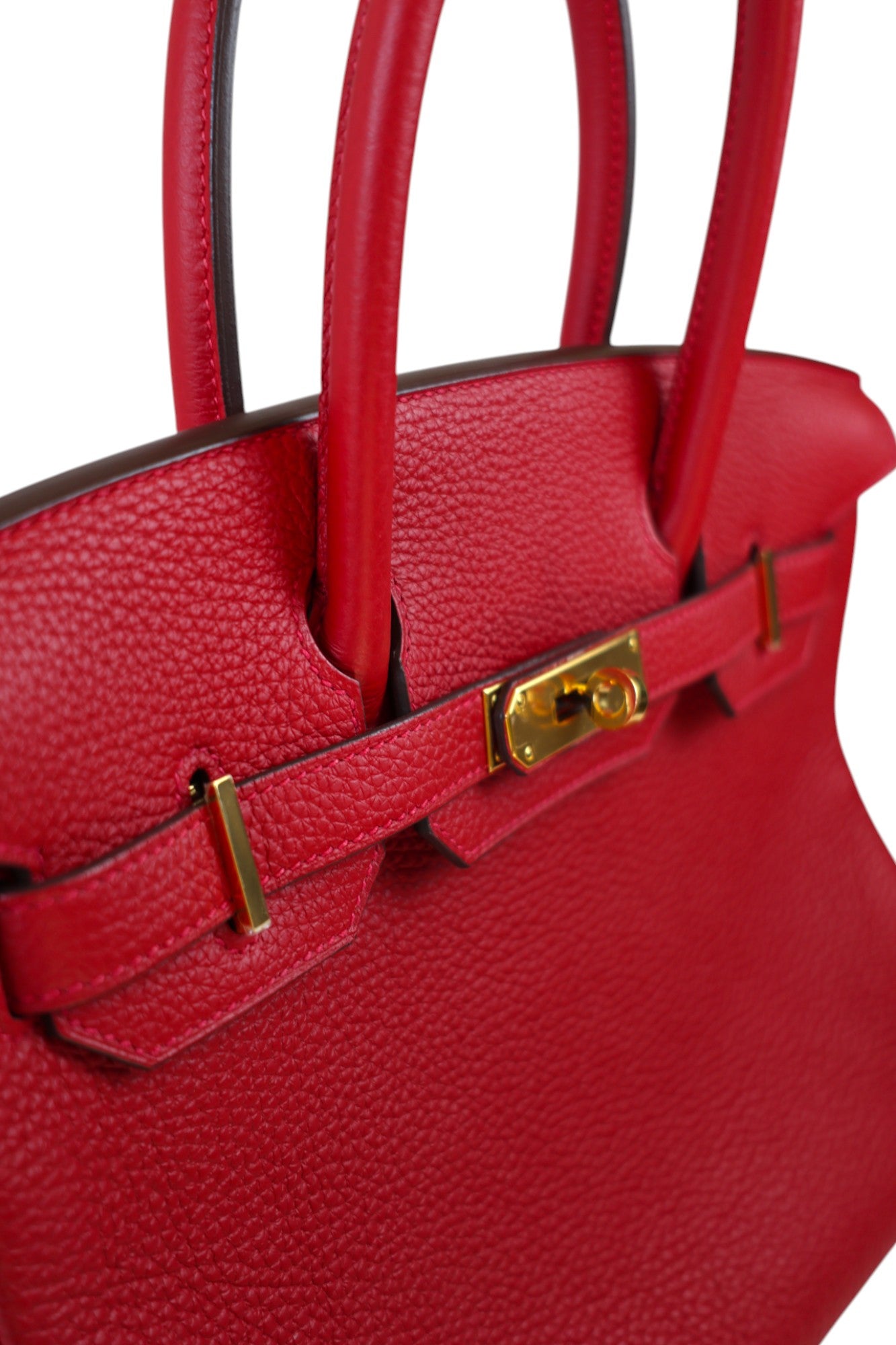Hermès Birkin 30 Rouge Casaque Togo with Gold Hardware Stamp C
