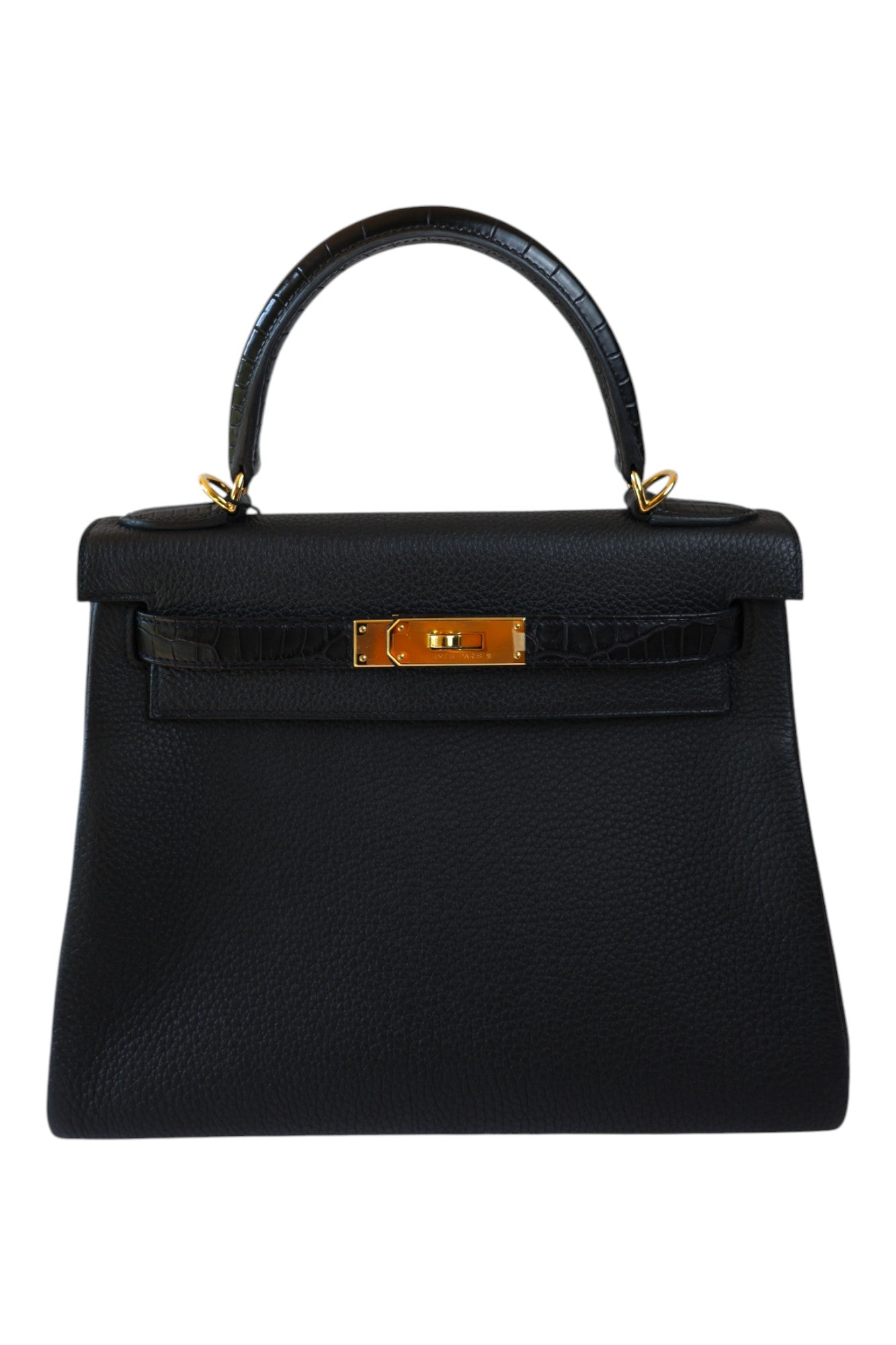 Hermès Kelly 28 Touch Noir with Gold Hardware Stamp Z 2021