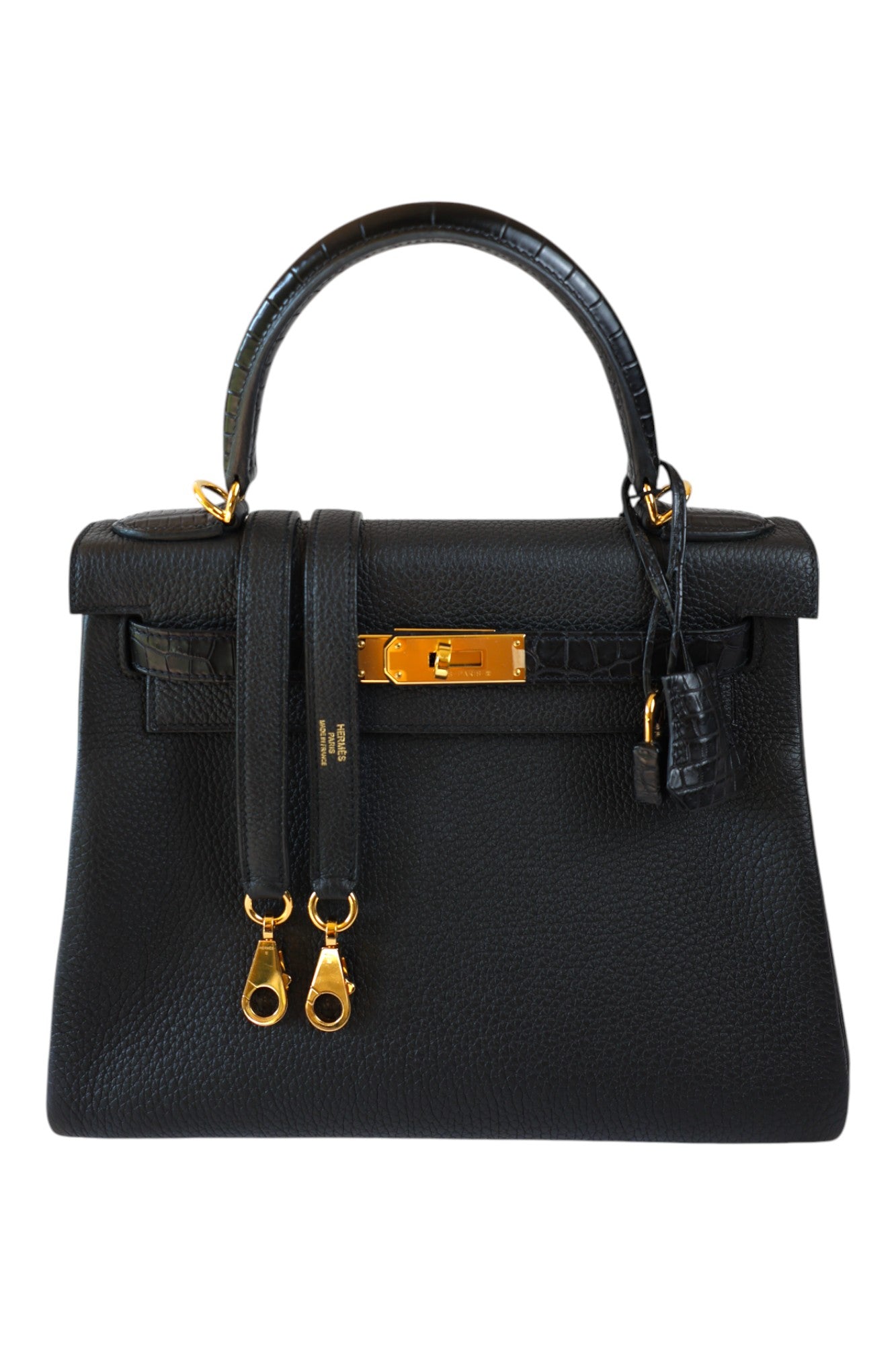 Hermès Kelly 28 Touch Noir with Gold Hardware Stamp Z 2021