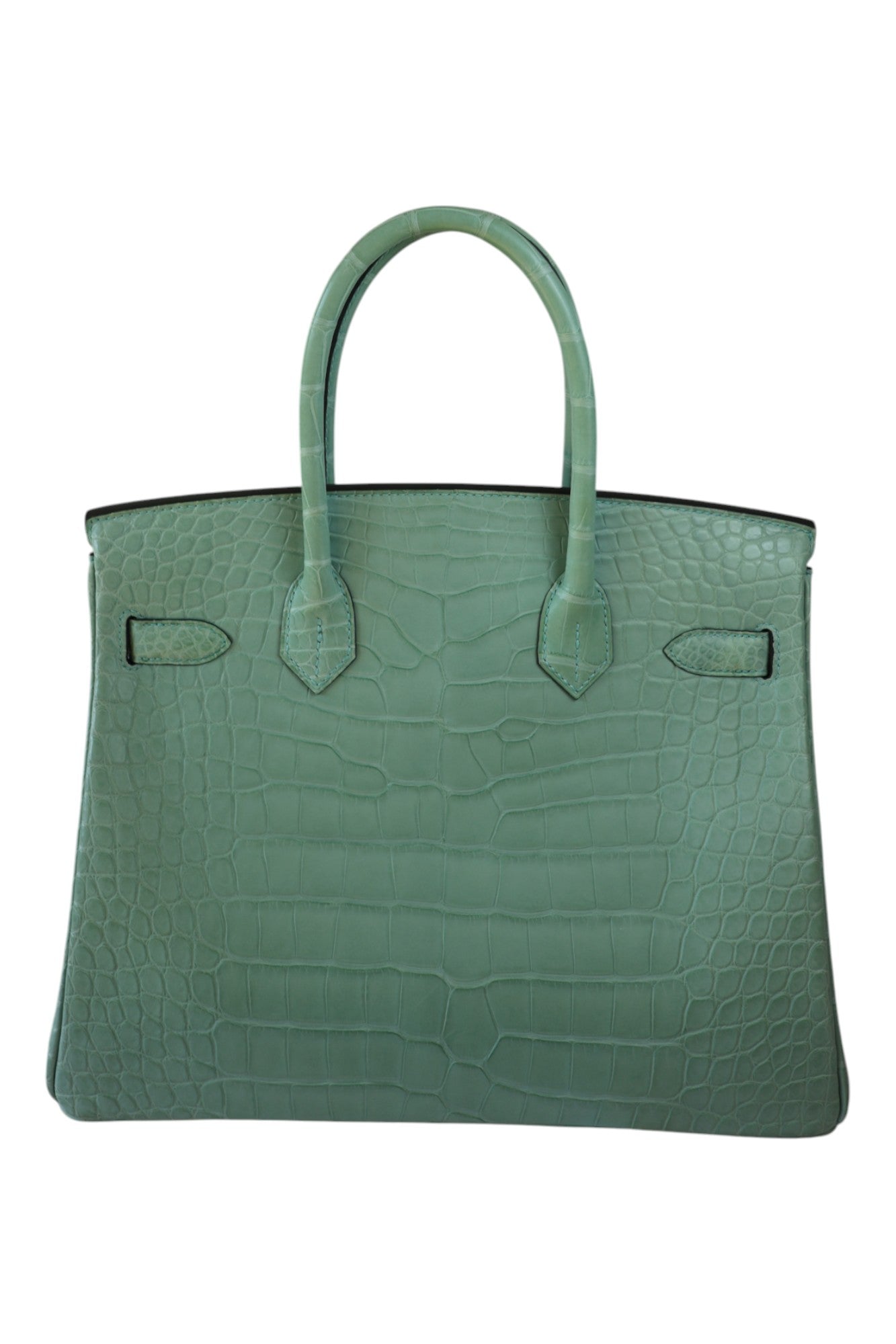 Hermès Birkin 30 Vert D’Eau with Gold Hardware Stamp B 2023