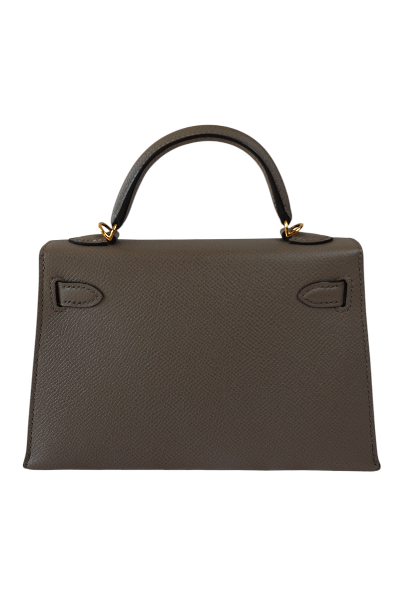 Hermès Mini Kelly II 20 Gris Asphalte with Gold Hardware 2018 Stamp C