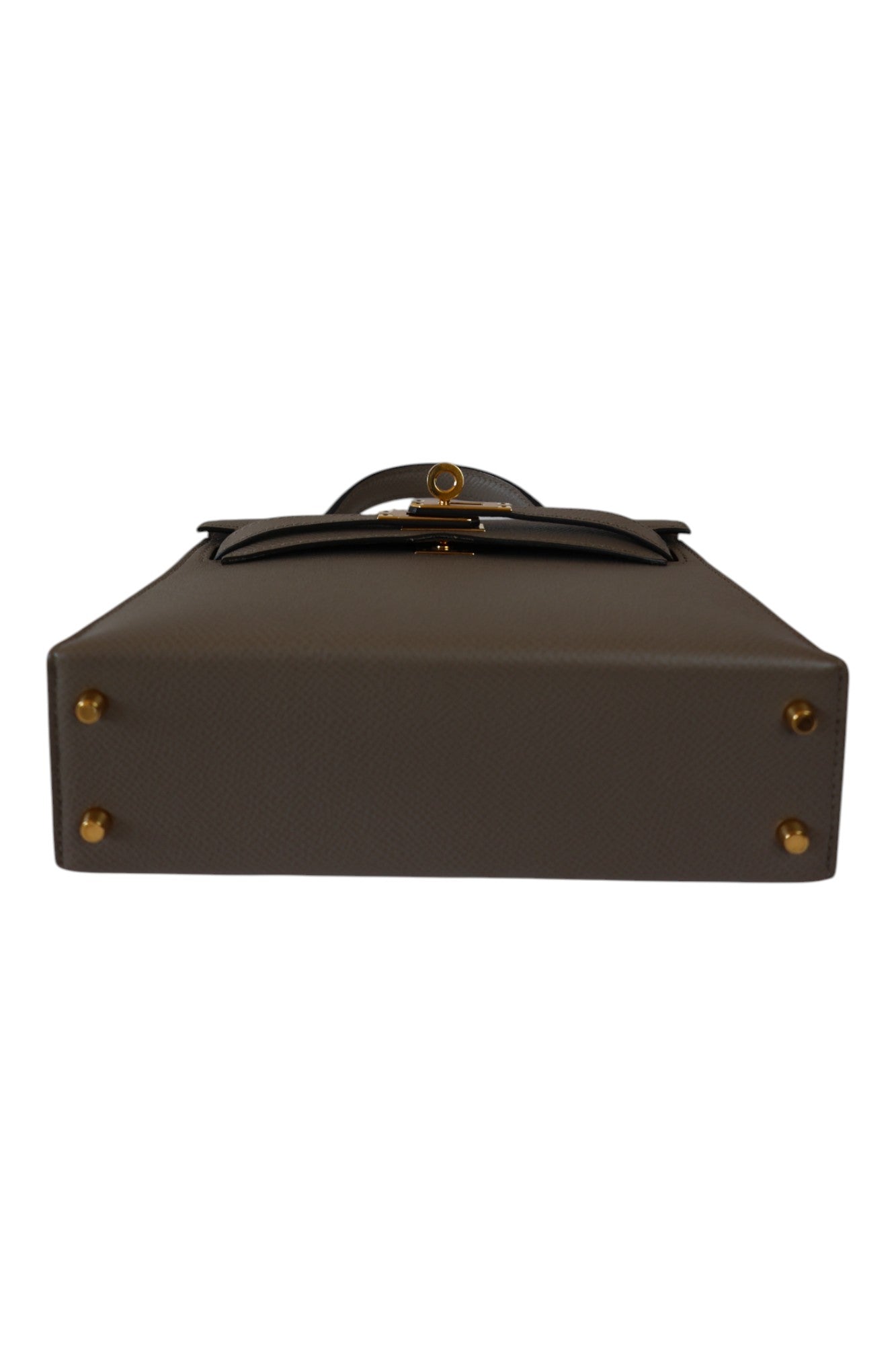 Hermès Mini Kelly II 20 Gris Asphalte with Gold Hardware 2018 Stamp C