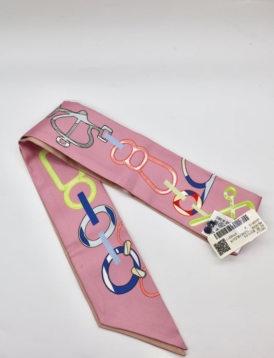 Hermès Do Re Boucles Twilly Scarf