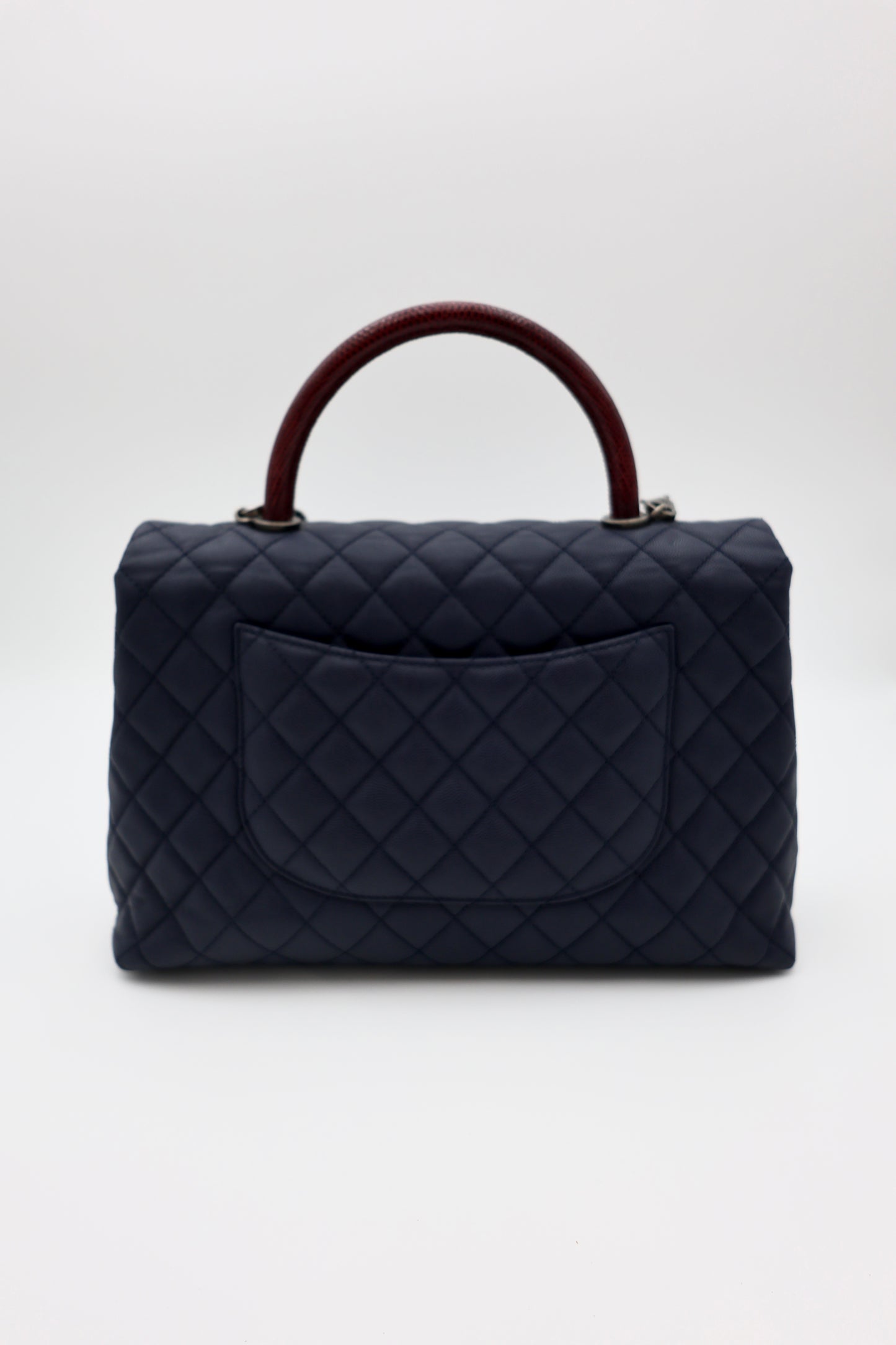 Chanel Medium Quilted Caviar with Lizard Coco Top Handle