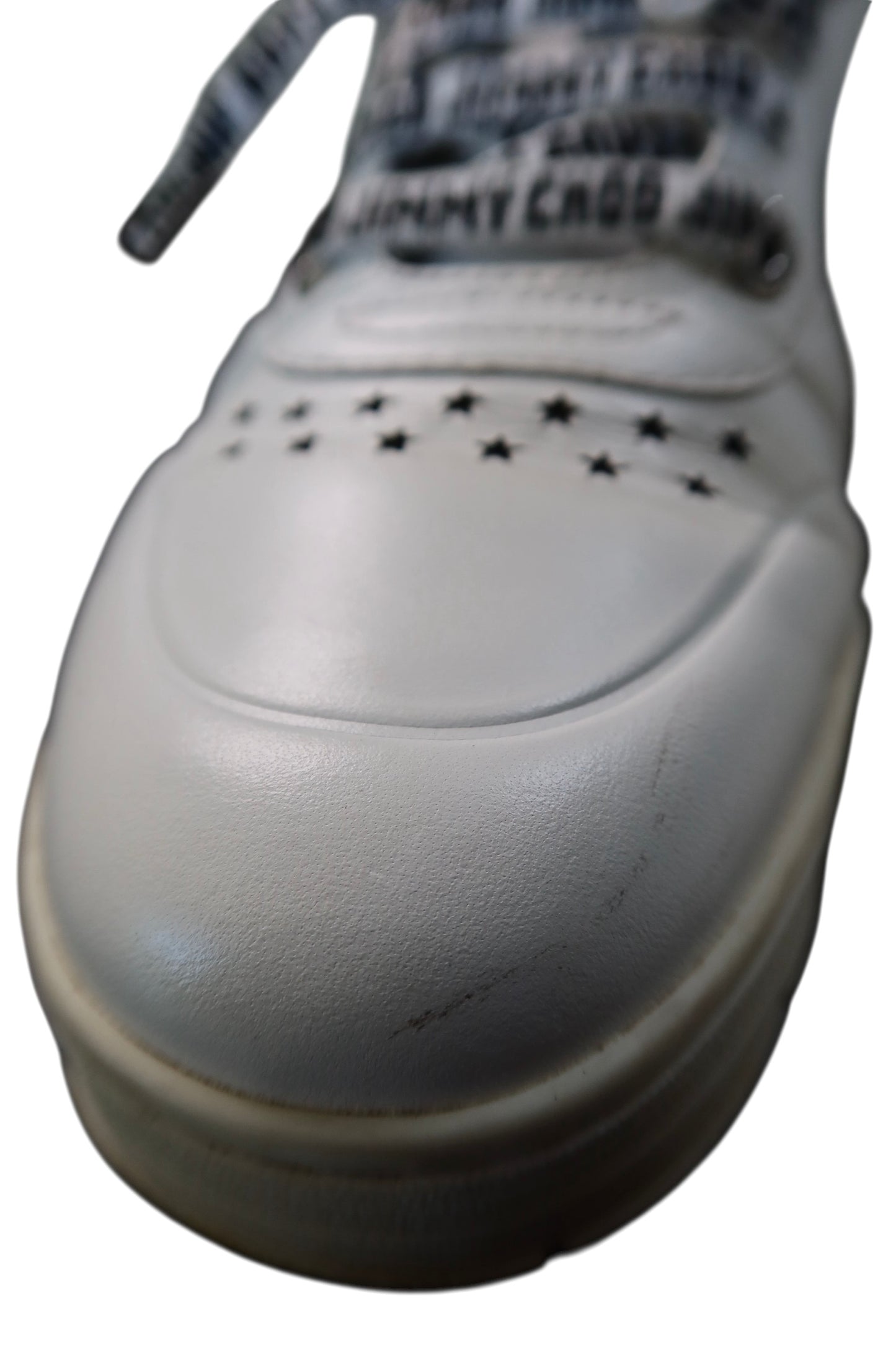 Jimmy Choo White Hawaiian Star Calf Leather Sneakers Women