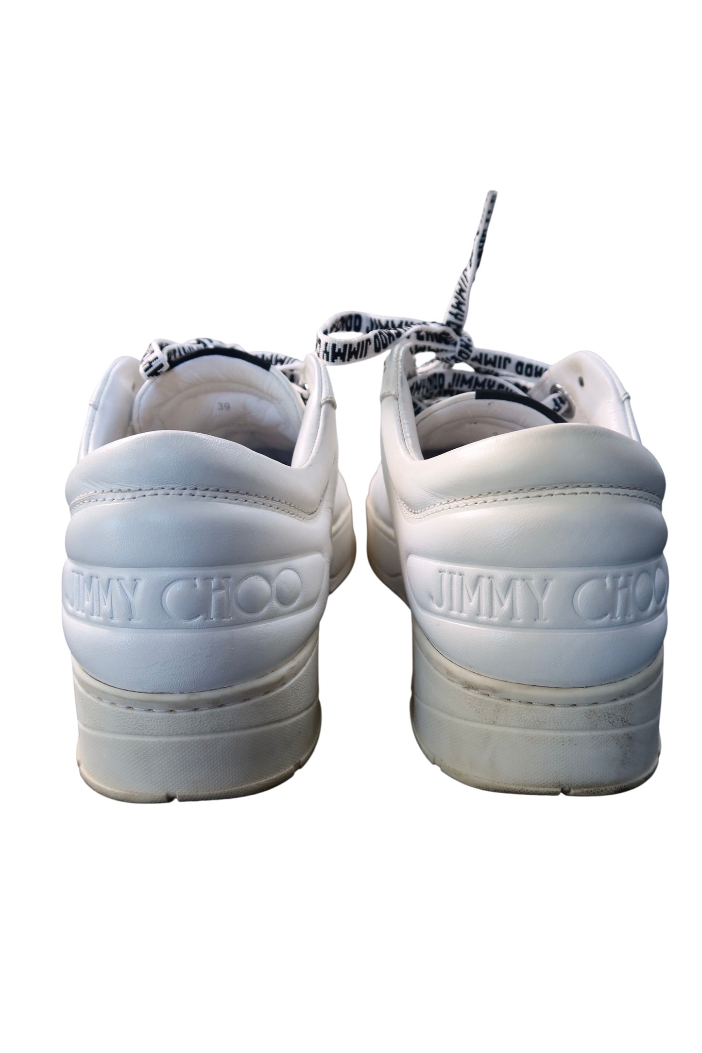 Jimmy Choo White Hawaiian Star Calf Leather Sneakers Women