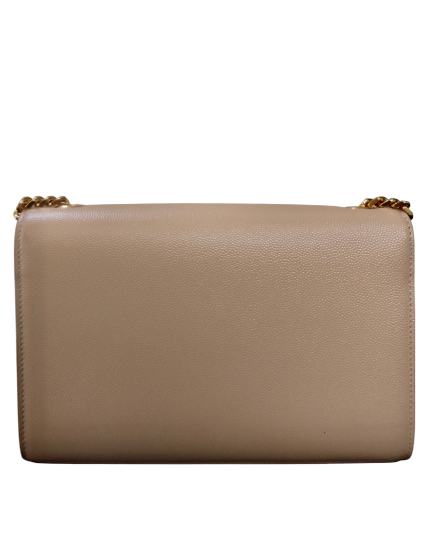 Saint Laurent Grain De Poudre Small Monogram Kate Satchel Nude Powder