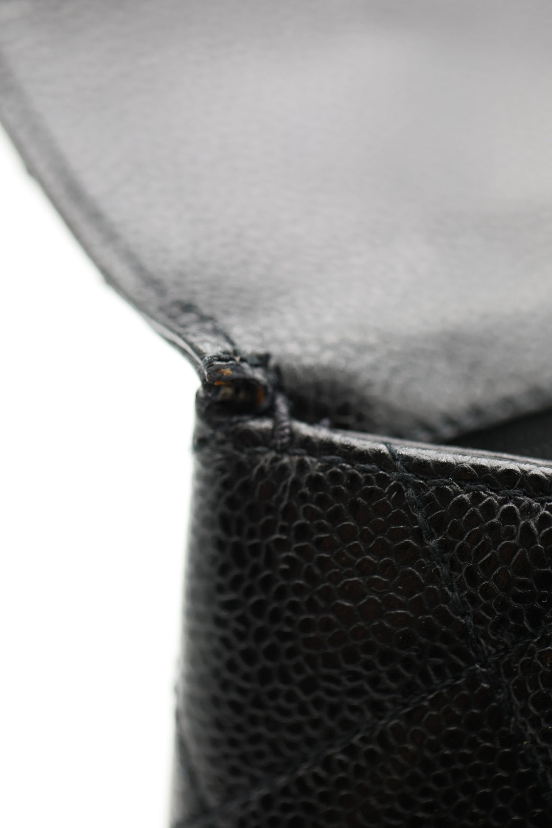 CHANEL Caviar Quilted Jumbo Kelly Flap Black